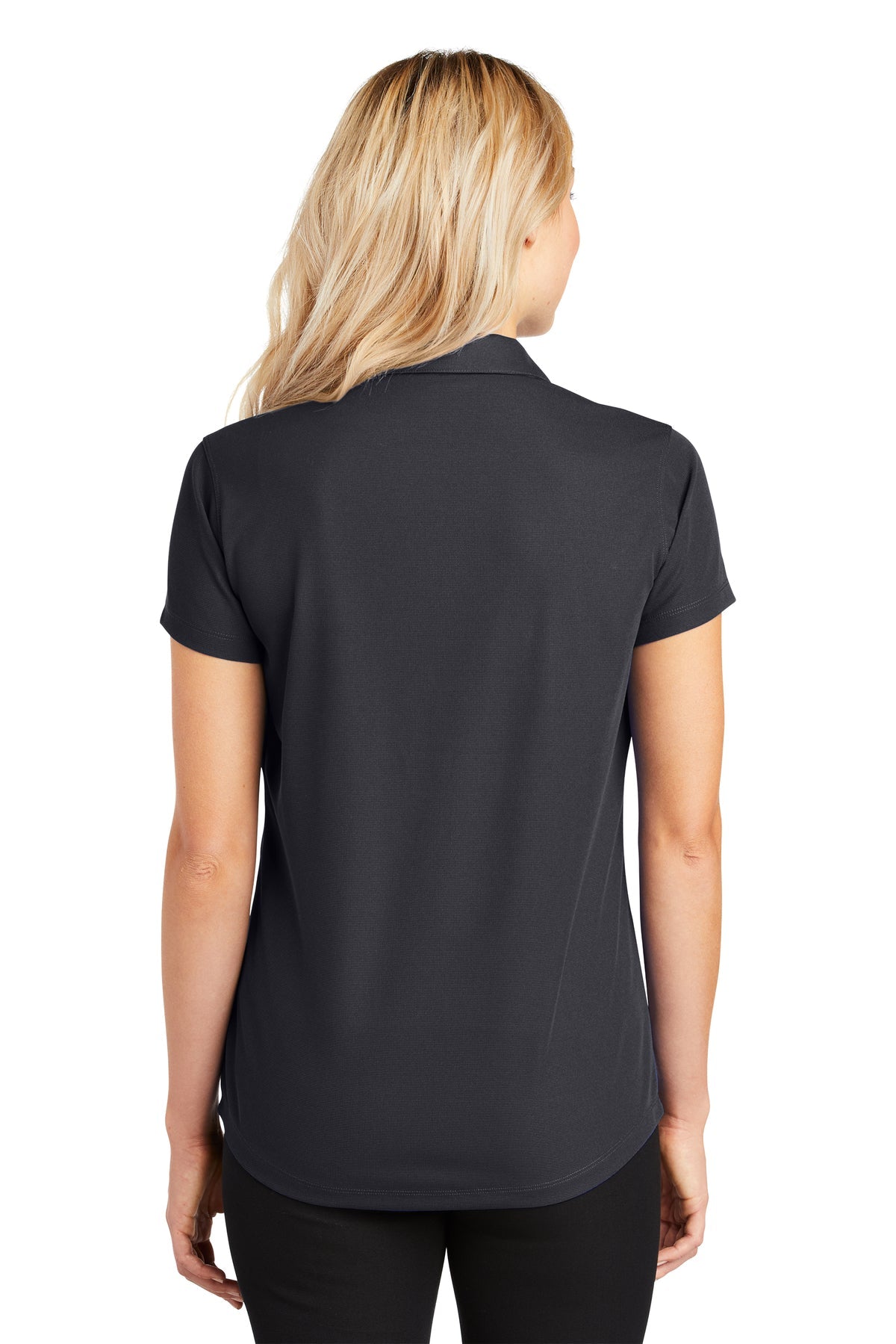 Port Authority Ladies Dry Zone Custom Grid Polos, Battleship Grey [TruNorthern]