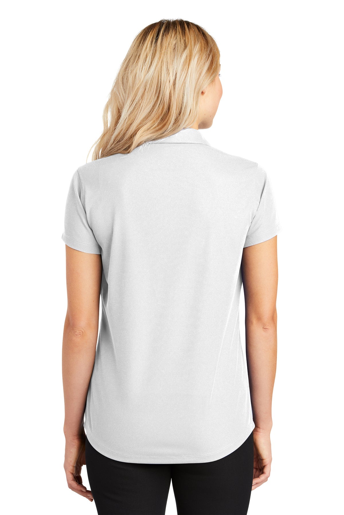 Port Authority Ladies Dry Zone Custom Grid Polos, White [Adam Equipment]