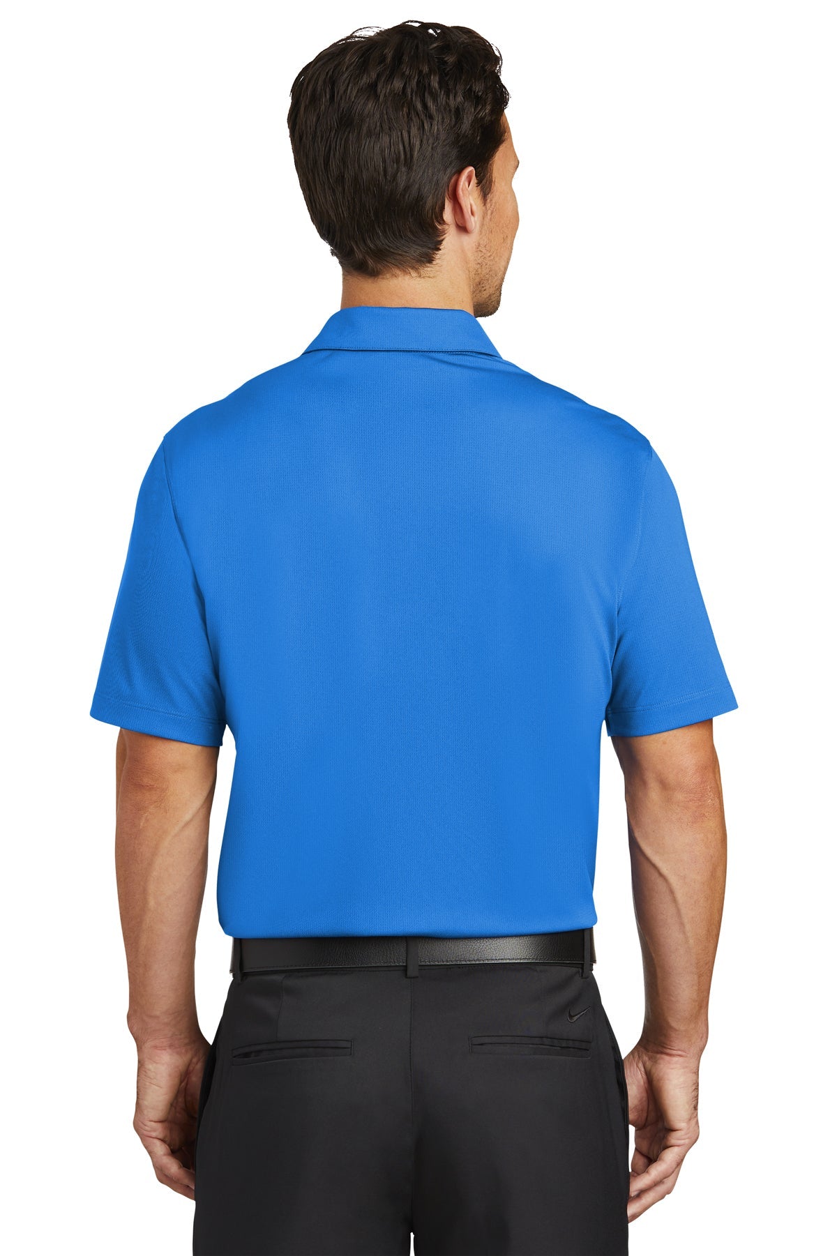 Nike Dri-FIT Vertical Mesh Custom Polos, Brisk Blue [Executive Construction]