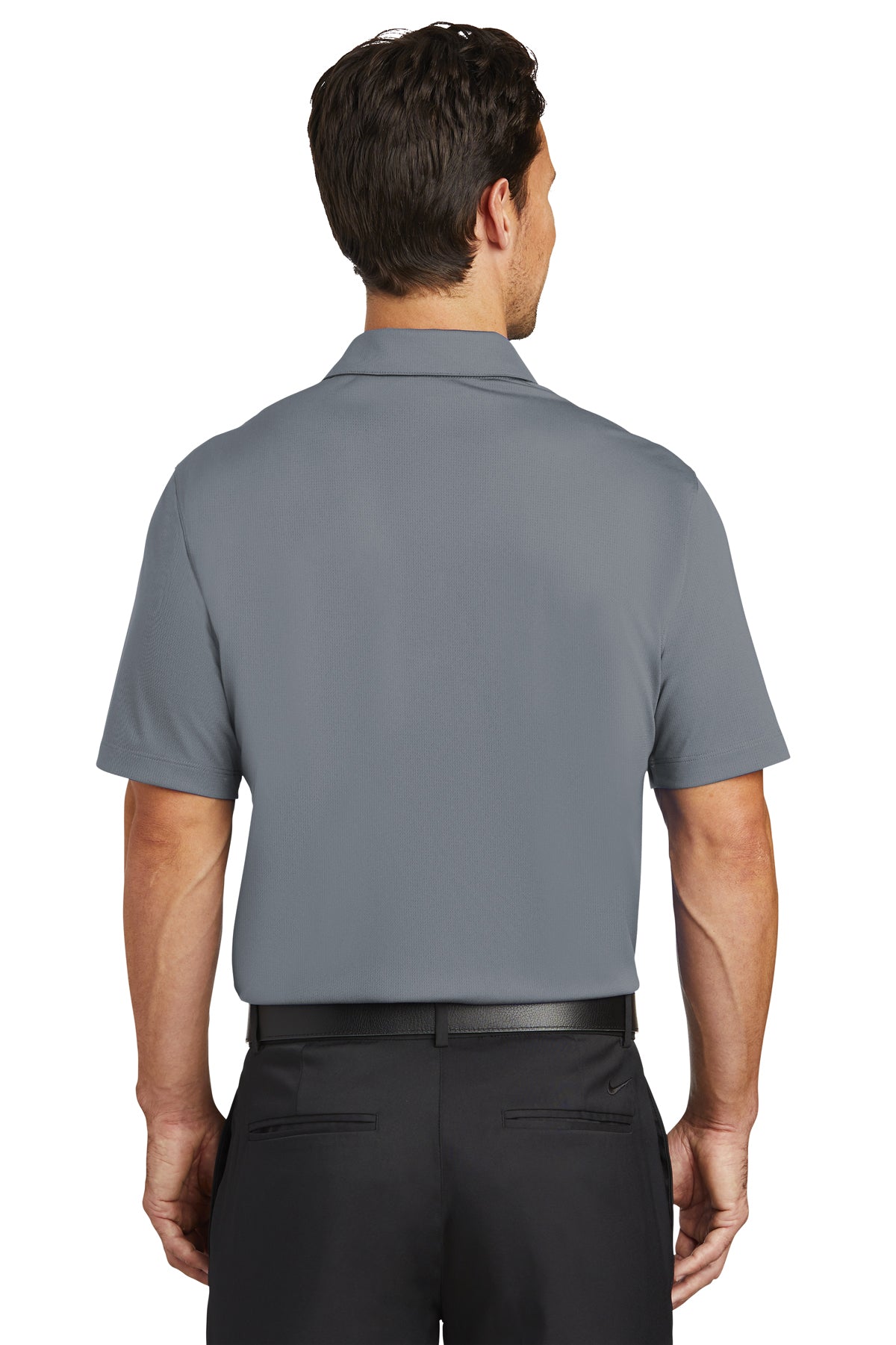 Nike Dri-FIT Vertical Mesh Custom Polos, Cool Grey [Executive Construction]