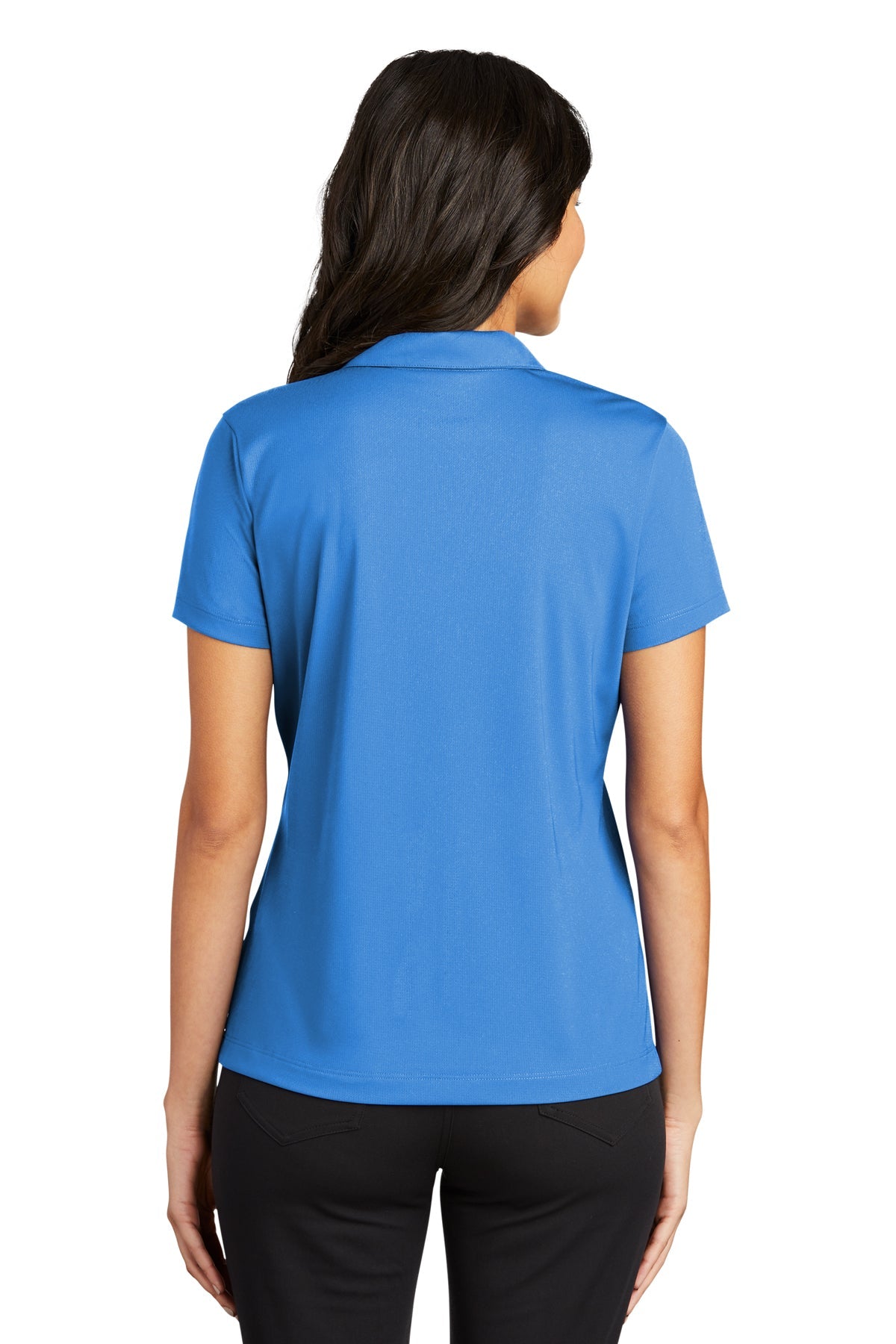 Nike Ladies Dri-FIT Vertical Mesh Customized Polos, Brisk Blue [Executive Construction]