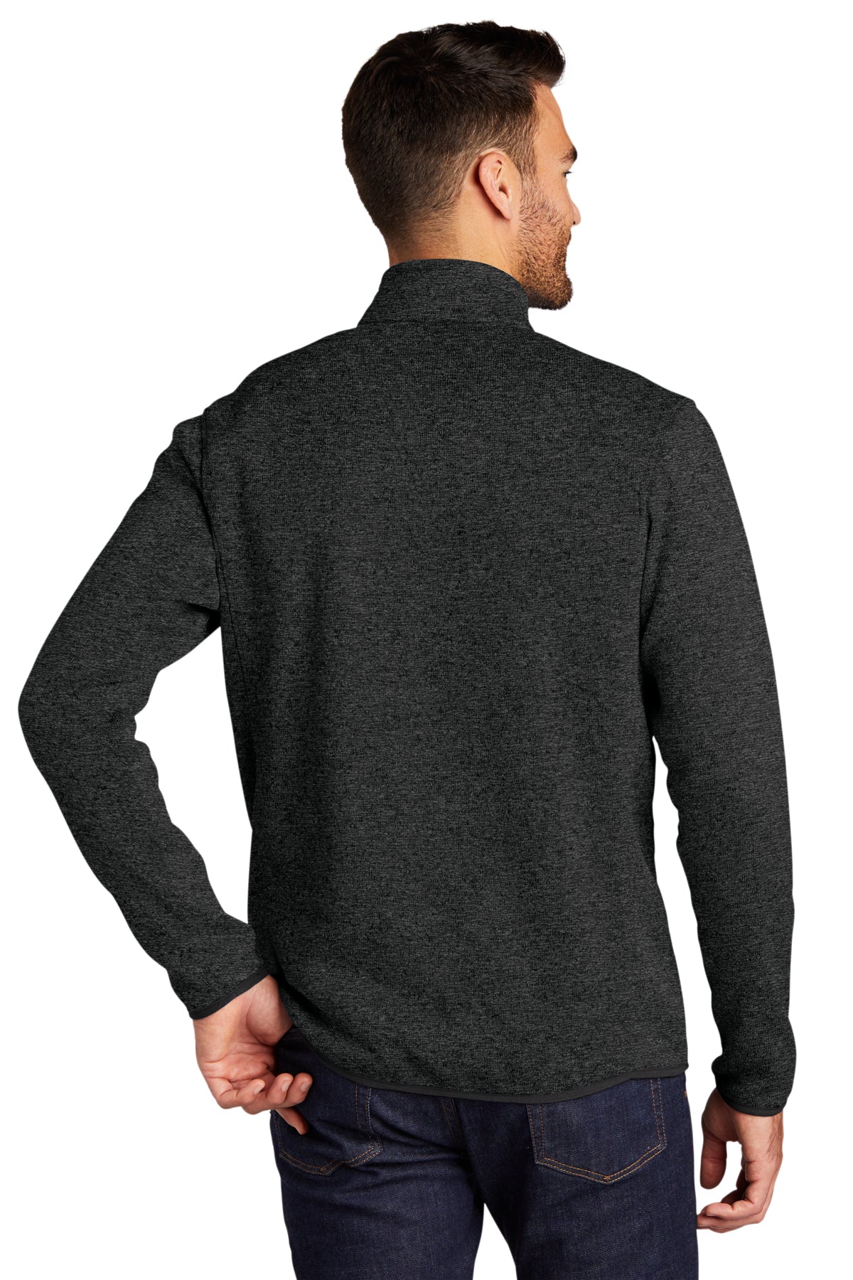 port authority_f232 _black heather_company_logo_jackets