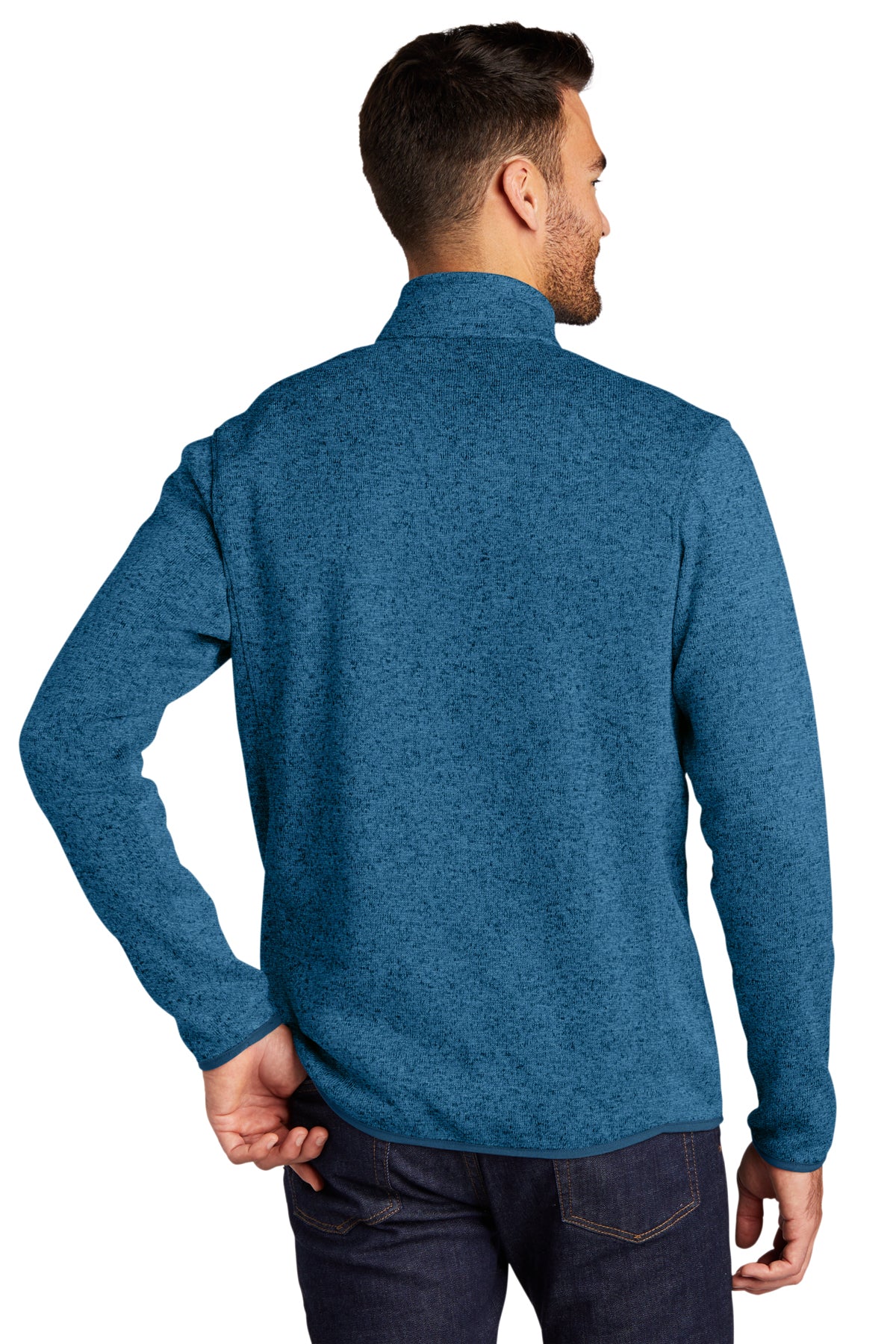 port authority_f232 _medium blue heather_company_logo_jackets