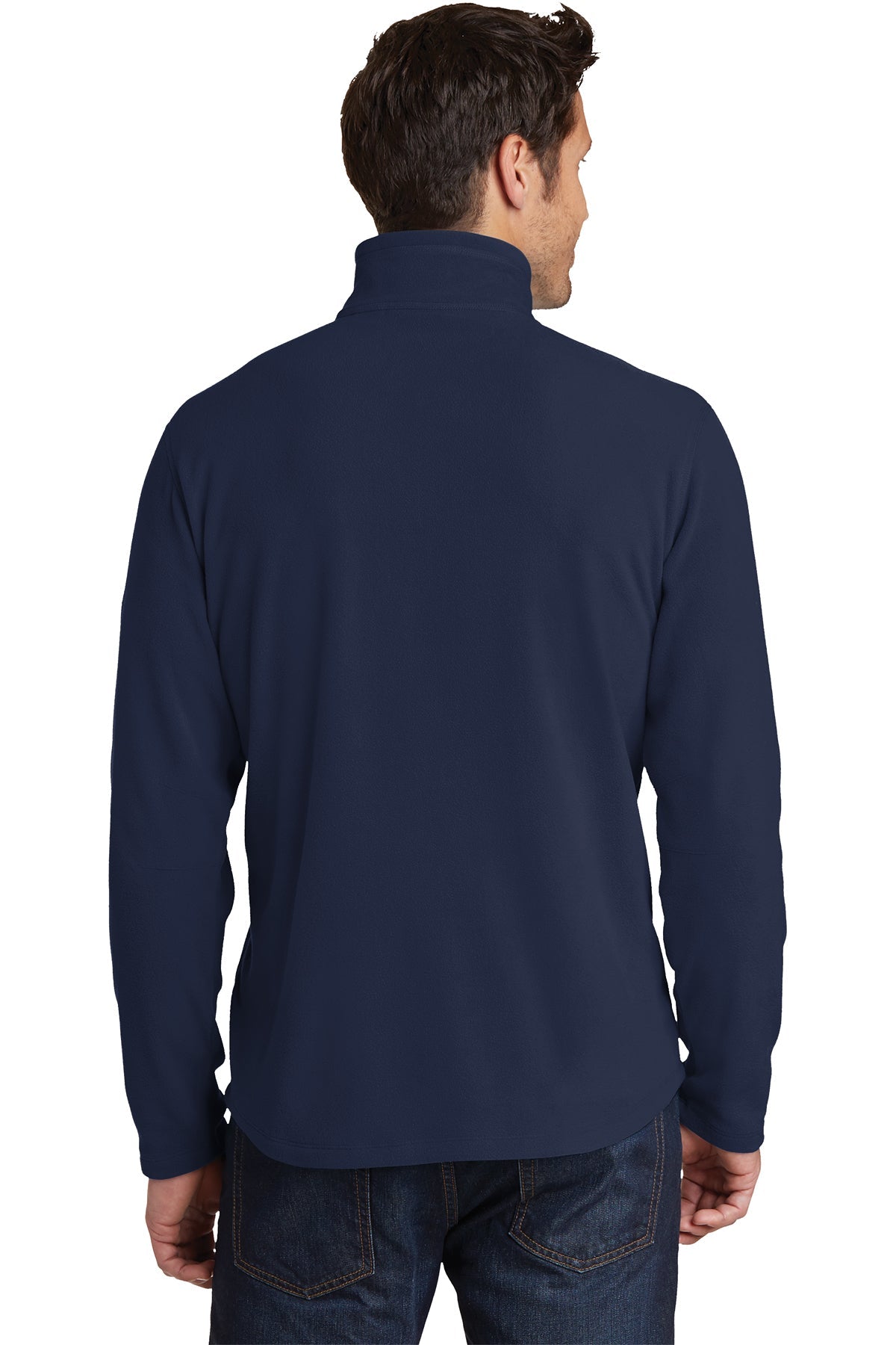 Eddie Bauer 1/2-Zip Custom Microfleece Jackets, Navy [Dunbar]