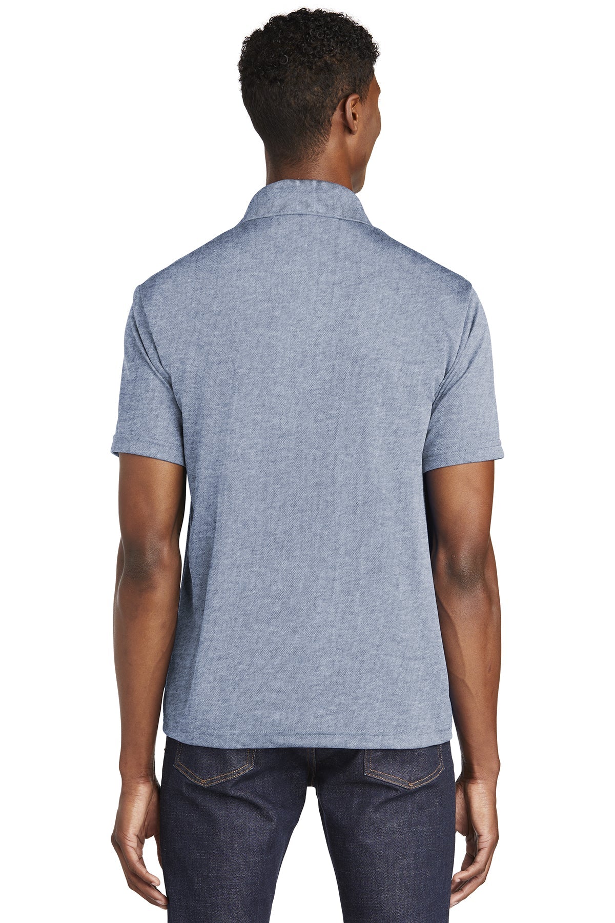 Sport-Tek PosiCharge Branded RacerMesh Polos, True Navy Heather