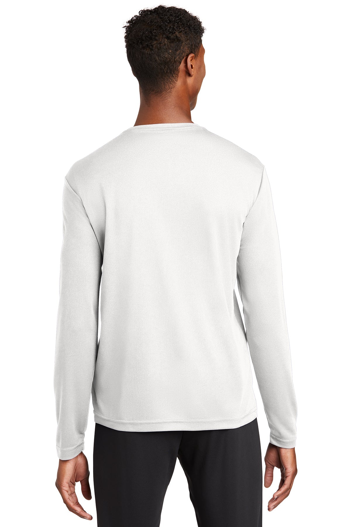 Sport-Tek PosiCharge Custom RacerMesh Long Sleeve Tee's, White