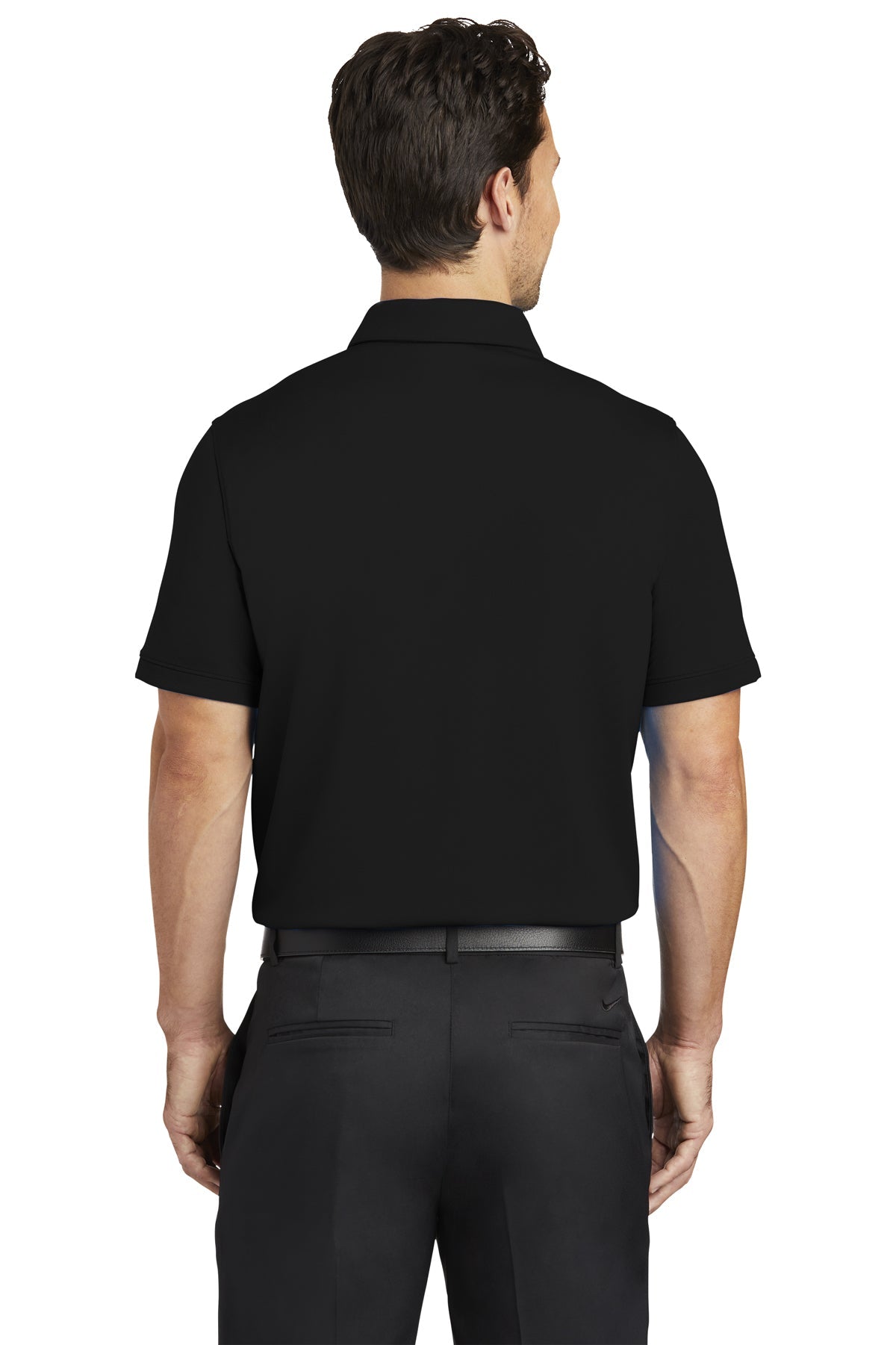 Nike Dri-FIT Icon Pique Modern Fit Custom Polos, Black [Vicon Construction]