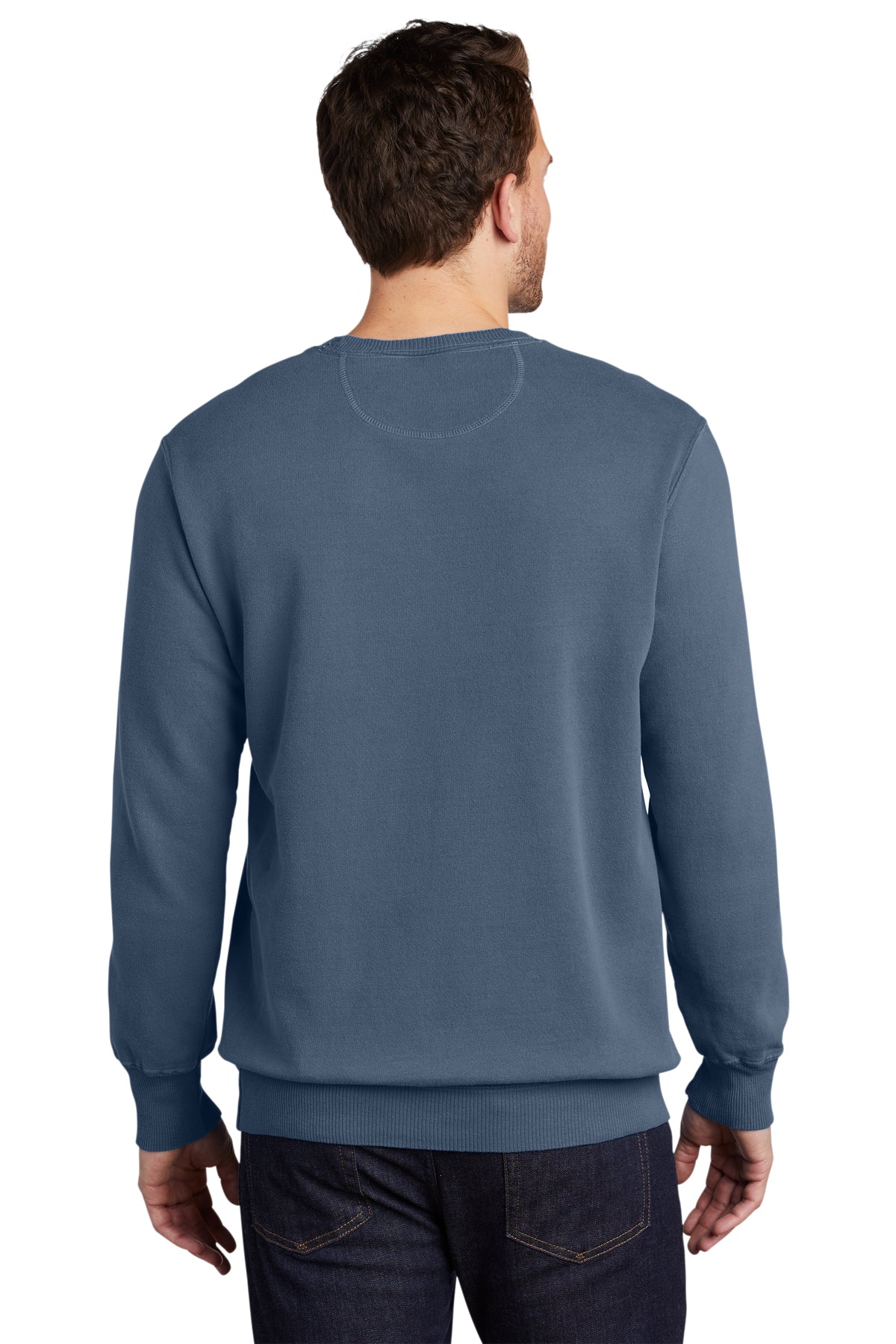 port & company_pc098 _denim blue_company_logo_sweatshirts