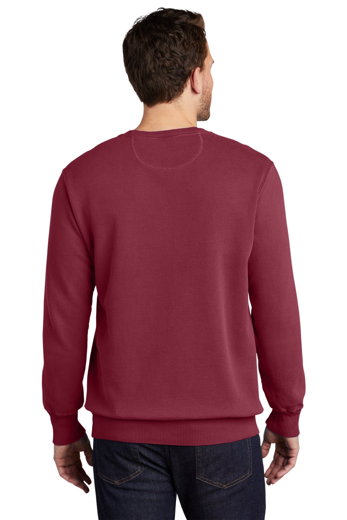 port & company_pc098 _merlot_company_logo_sweatshirts