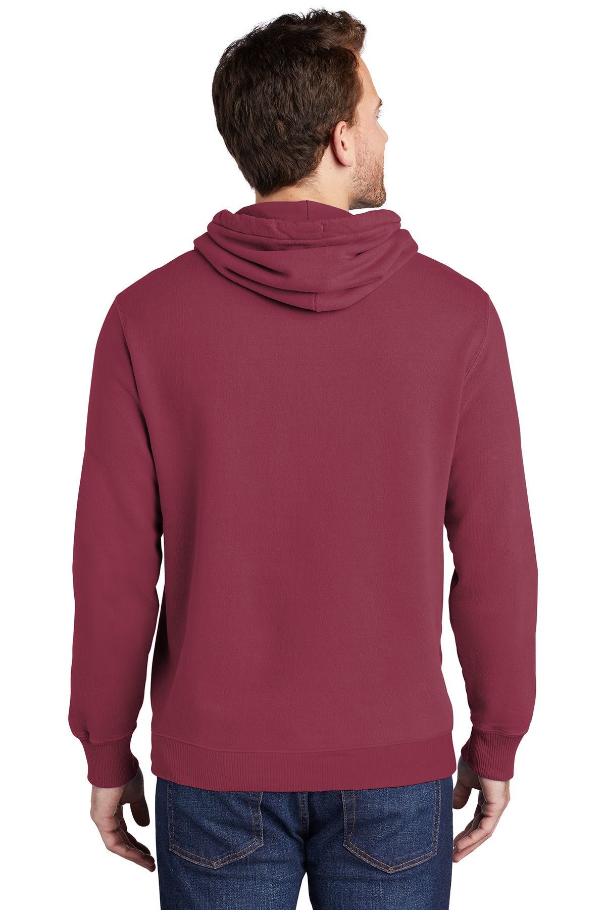 port & company_pc098h _merlot_company_logo_sweatshirts