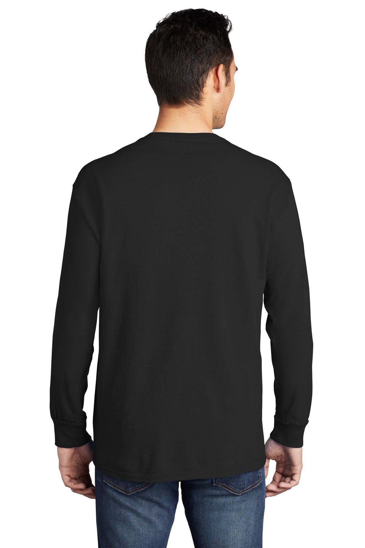 Port & Company Pigment-Dyed Long Sleeve Pocket Tee
