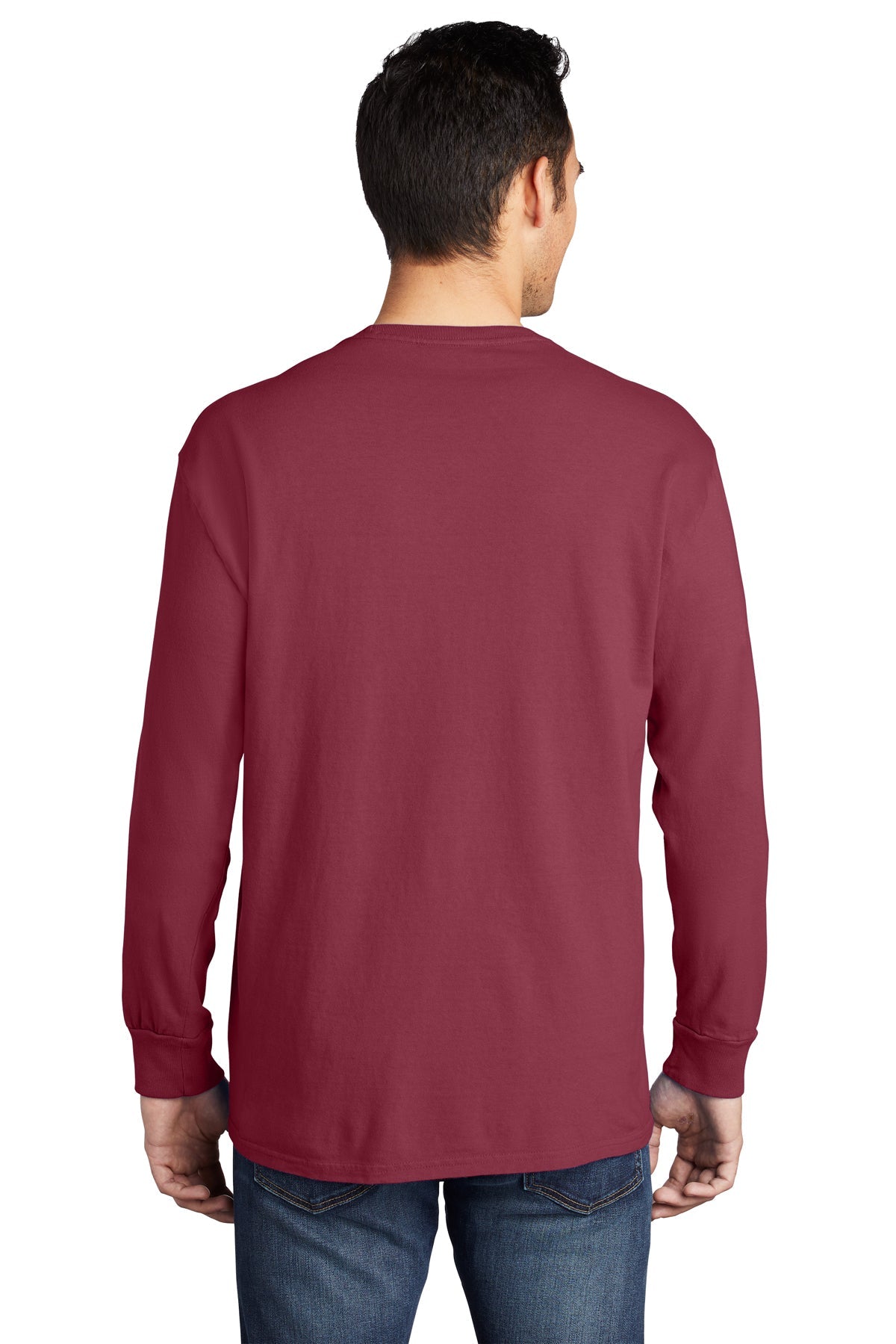 Port & Company Pigment-Dyed Long Sleeve Pocket Tee