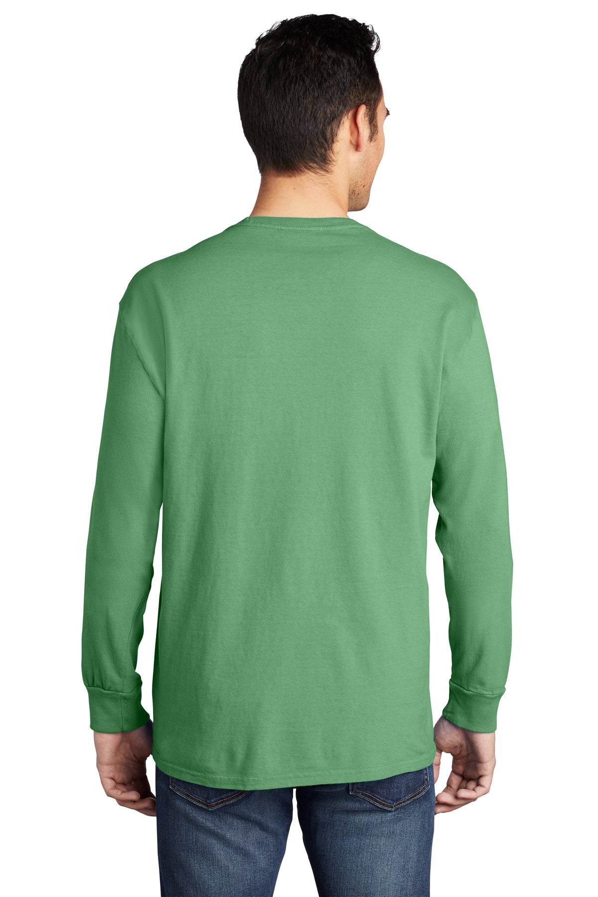 Port & Company Pigment-Dyed Long Sleeve Pocket Tee