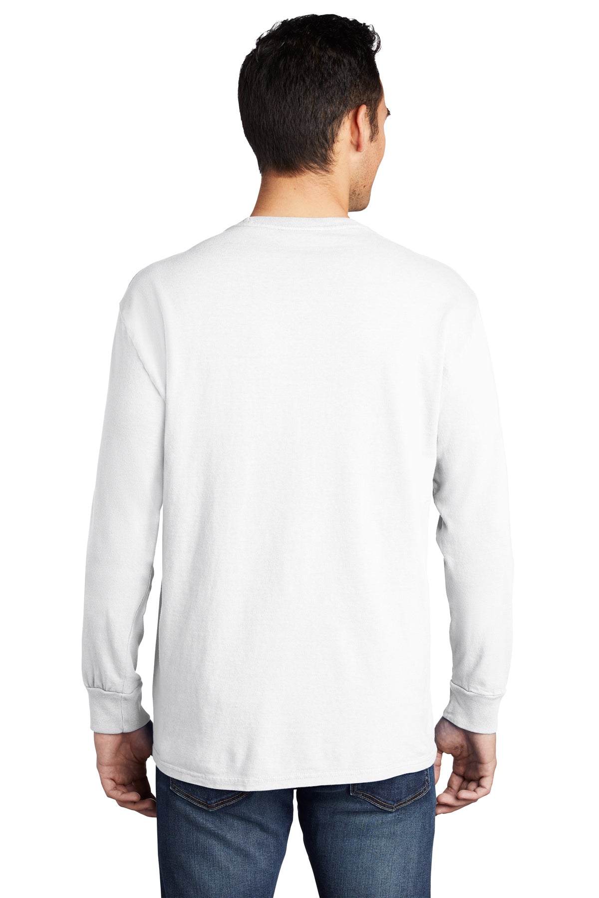 Port & Company Pigment-Dyed Long Sleeve Pocket Tee
