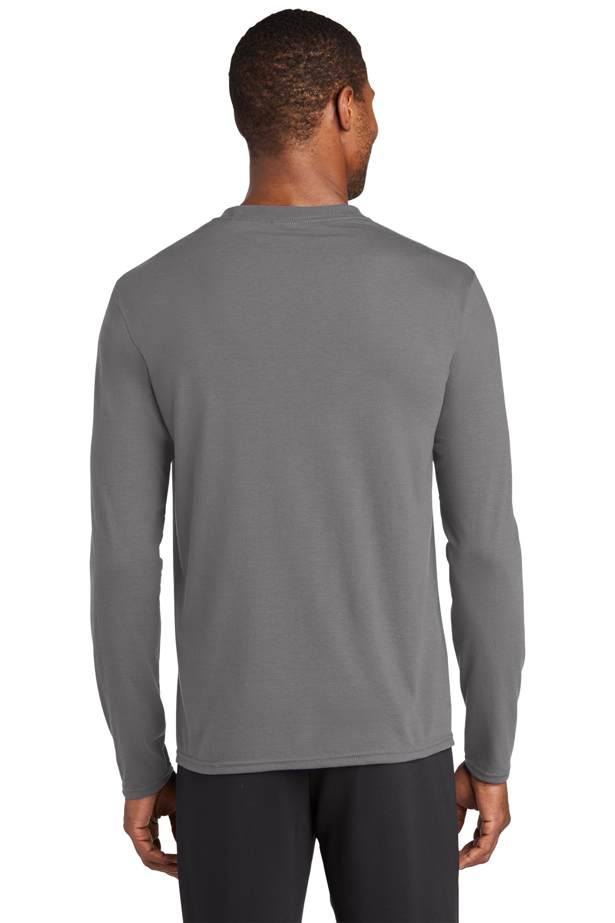 Port & Company Long Sleeve Performance Custom Blend Tee's, Medium Grey [Shelter of Flint]