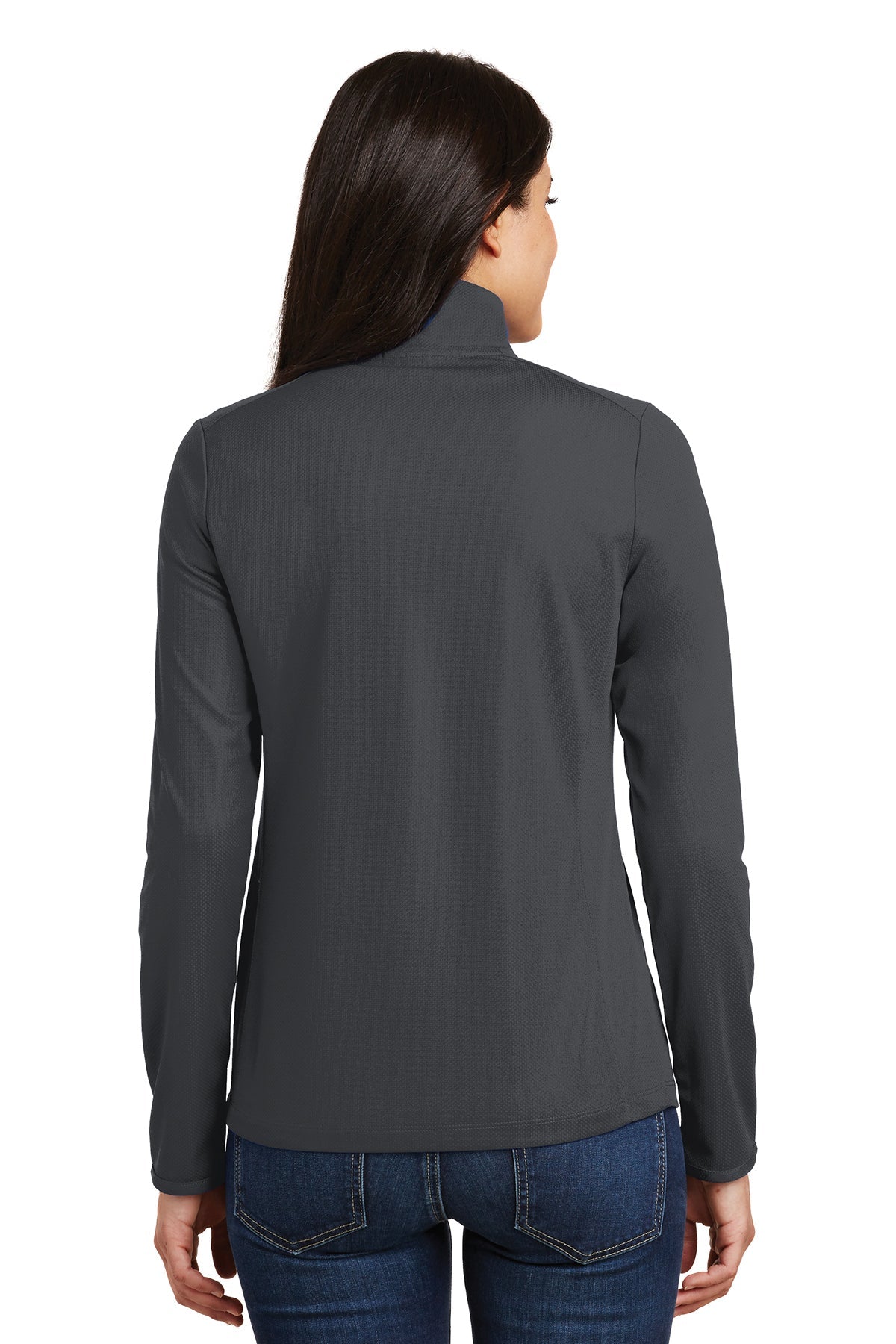 port authority_l806 _battleship grey_company_logo_sweatshirts