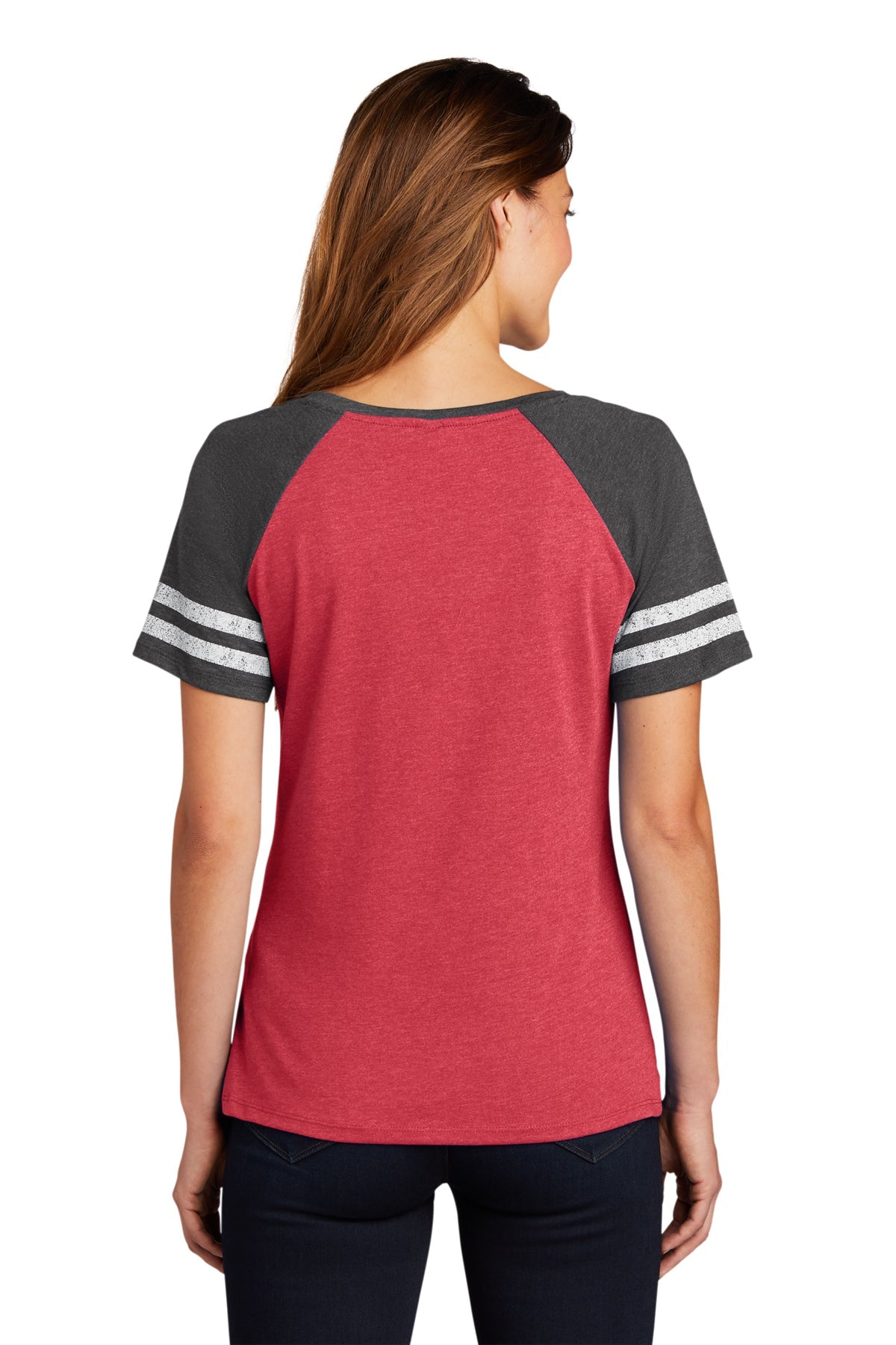 District Made Ladies Game V-Neck Tee