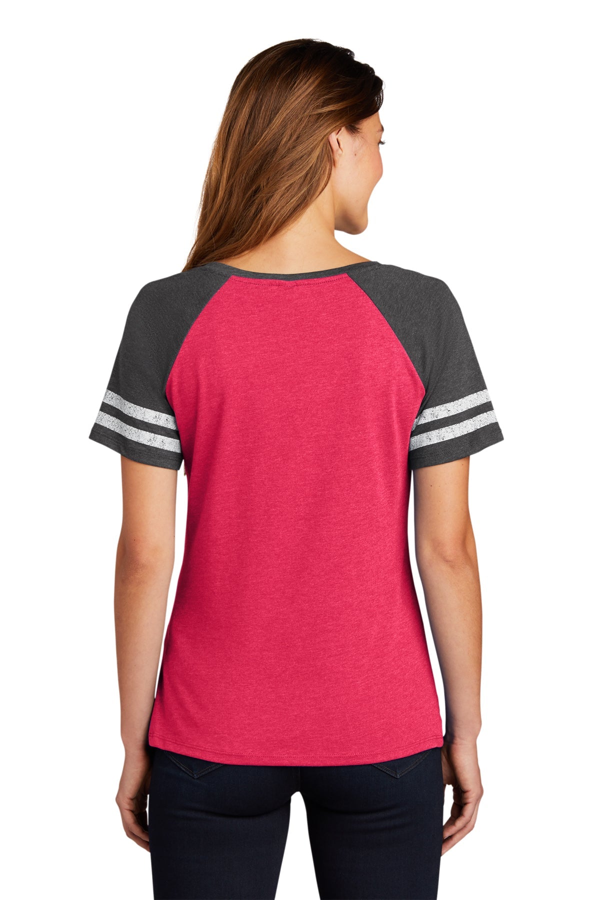 District Made Ladies Game V-Neck Tee