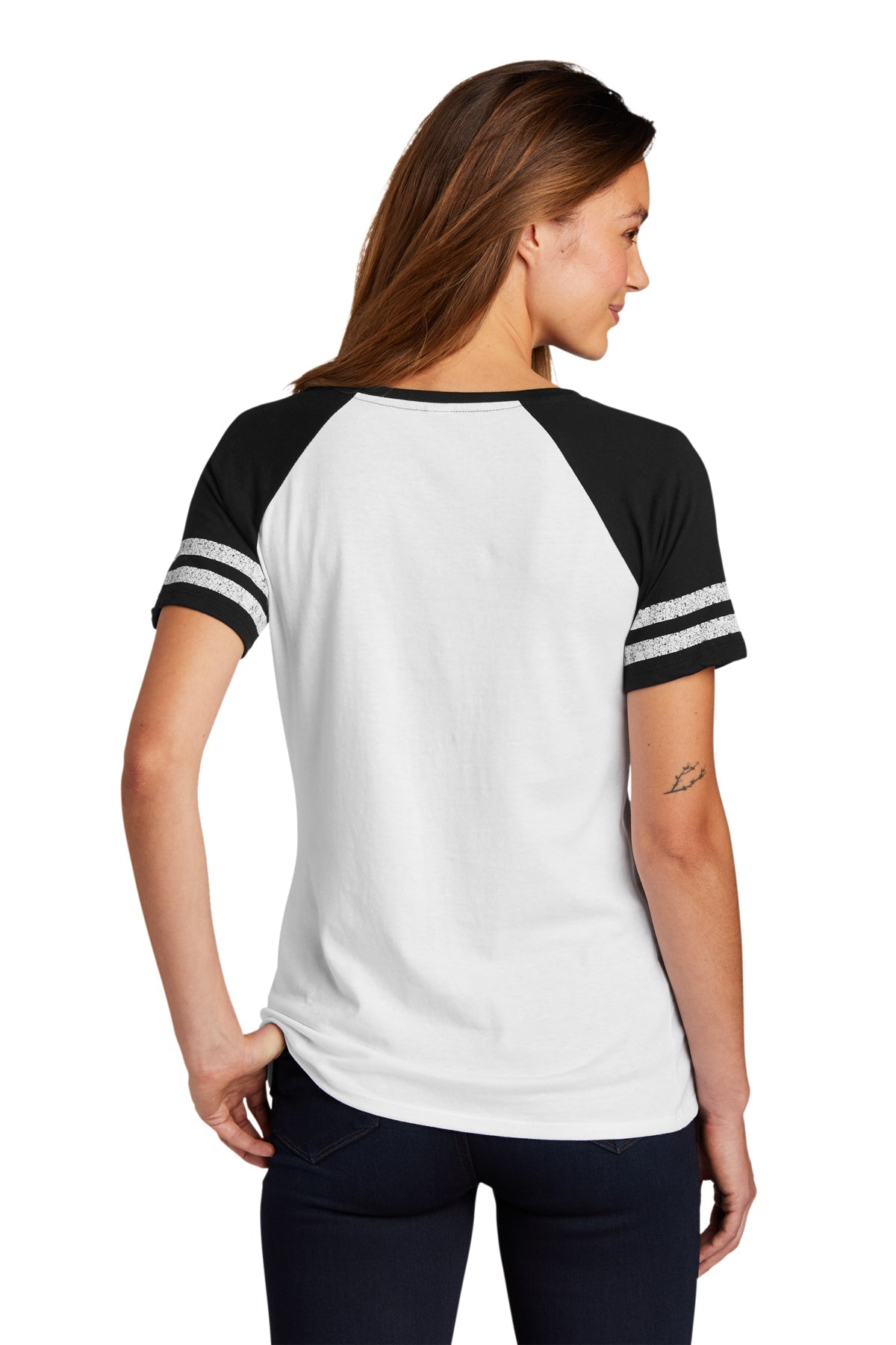 District Made Ladies Game V-Neck Tee