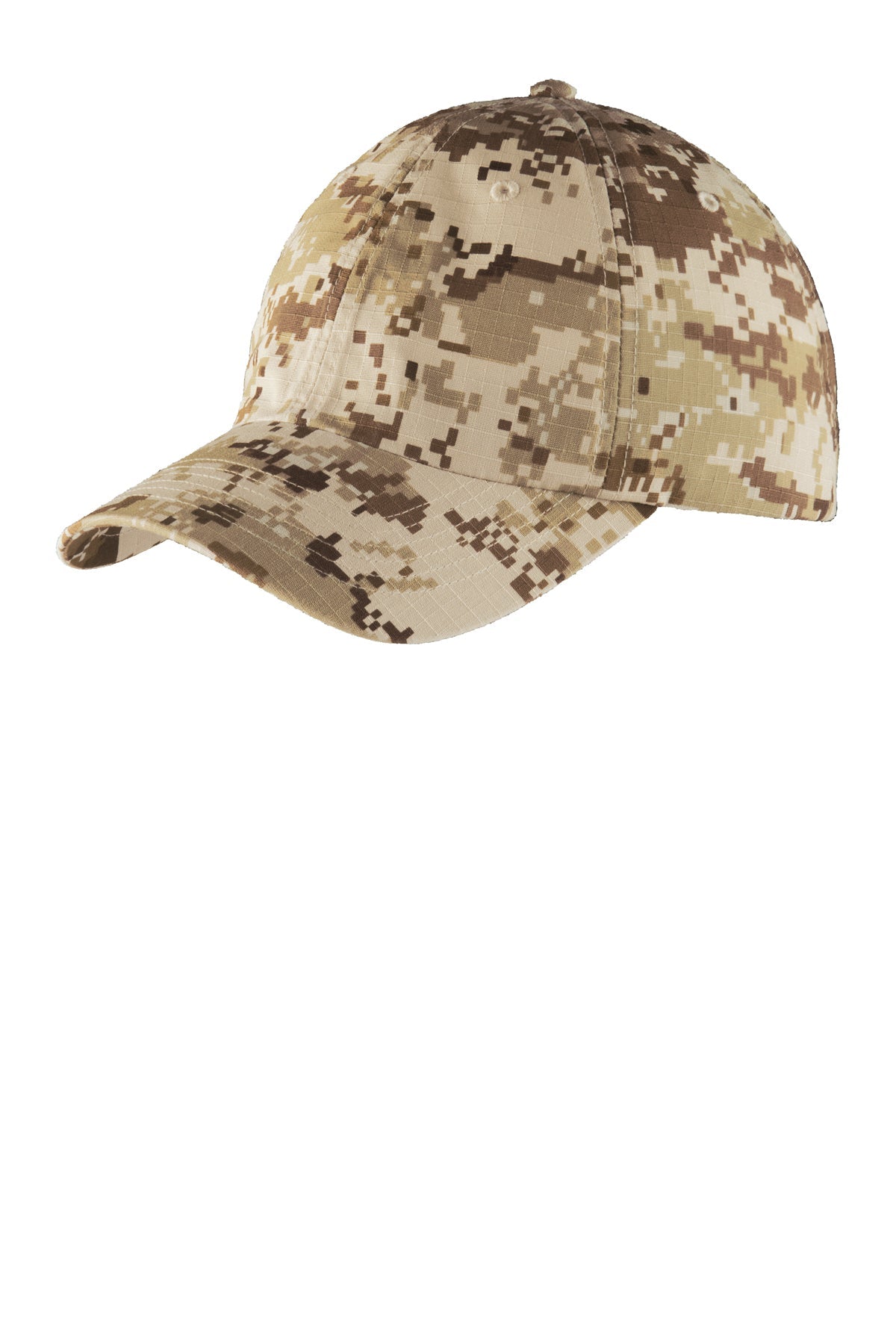 Port Authority Digital Ripstop Camouflage Custom Caps, Sand Camo