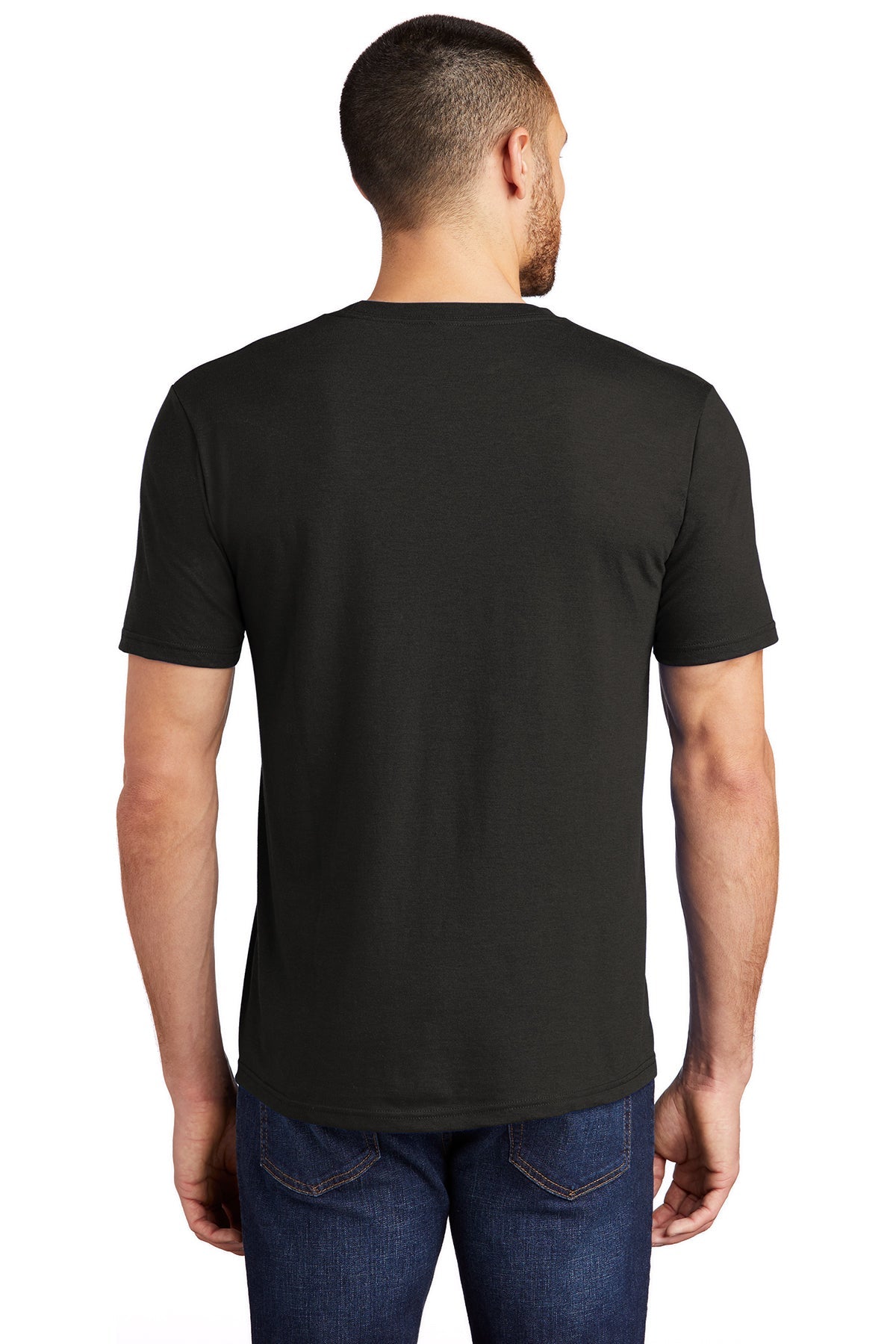 District Made Mens Perfect Tri Crew Tee's, Black