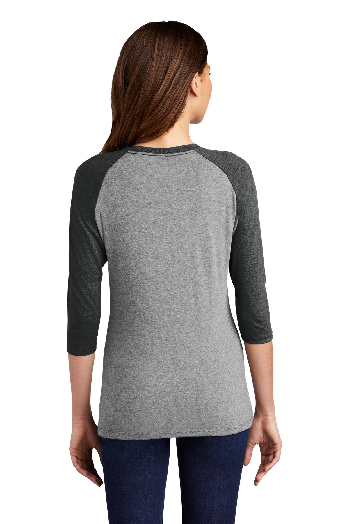 District Made Ladies Perfect Tri 3/4-Sleeve Raglan