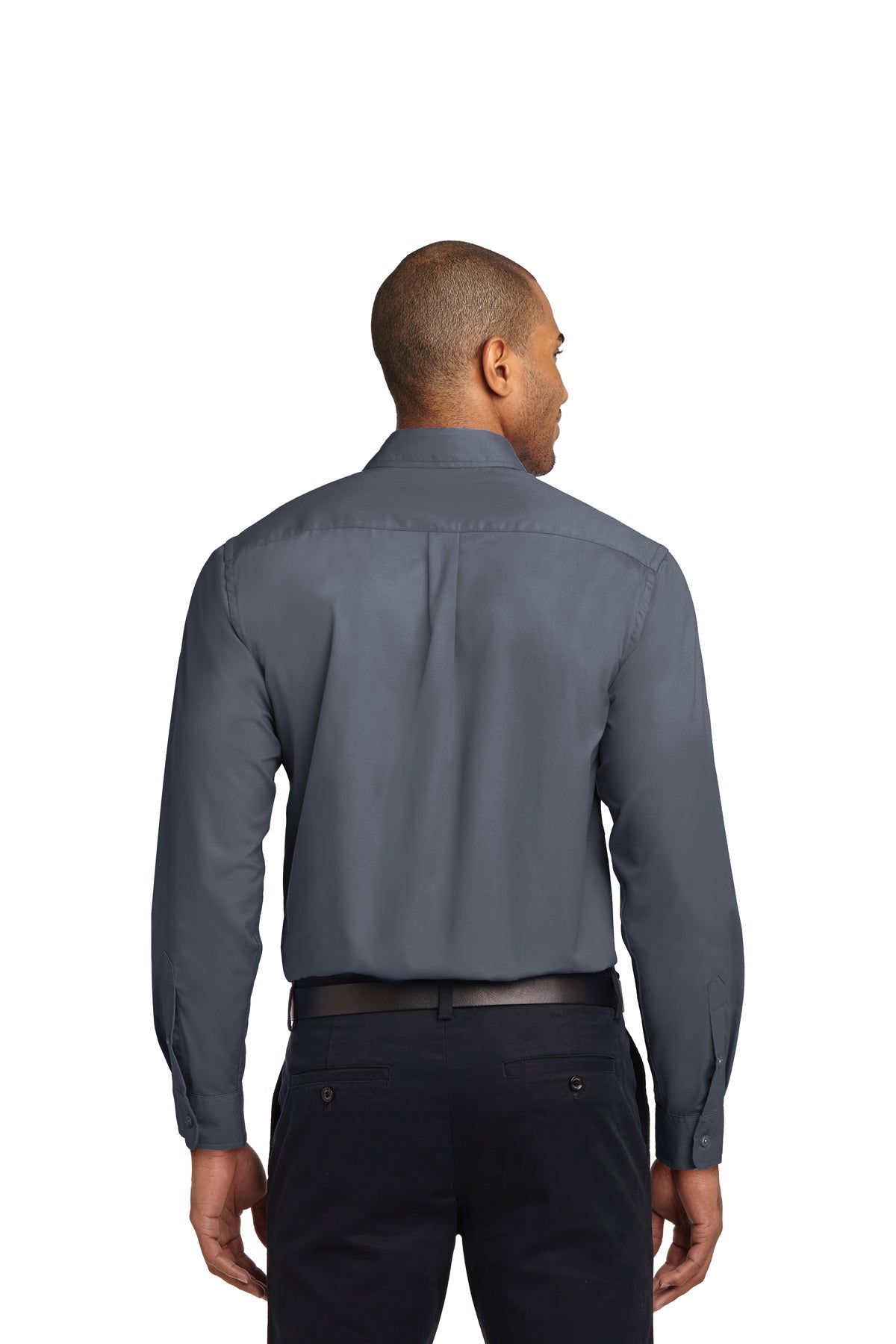 port authority_tls608 _steel grey/ light stone_company_logo_button downs