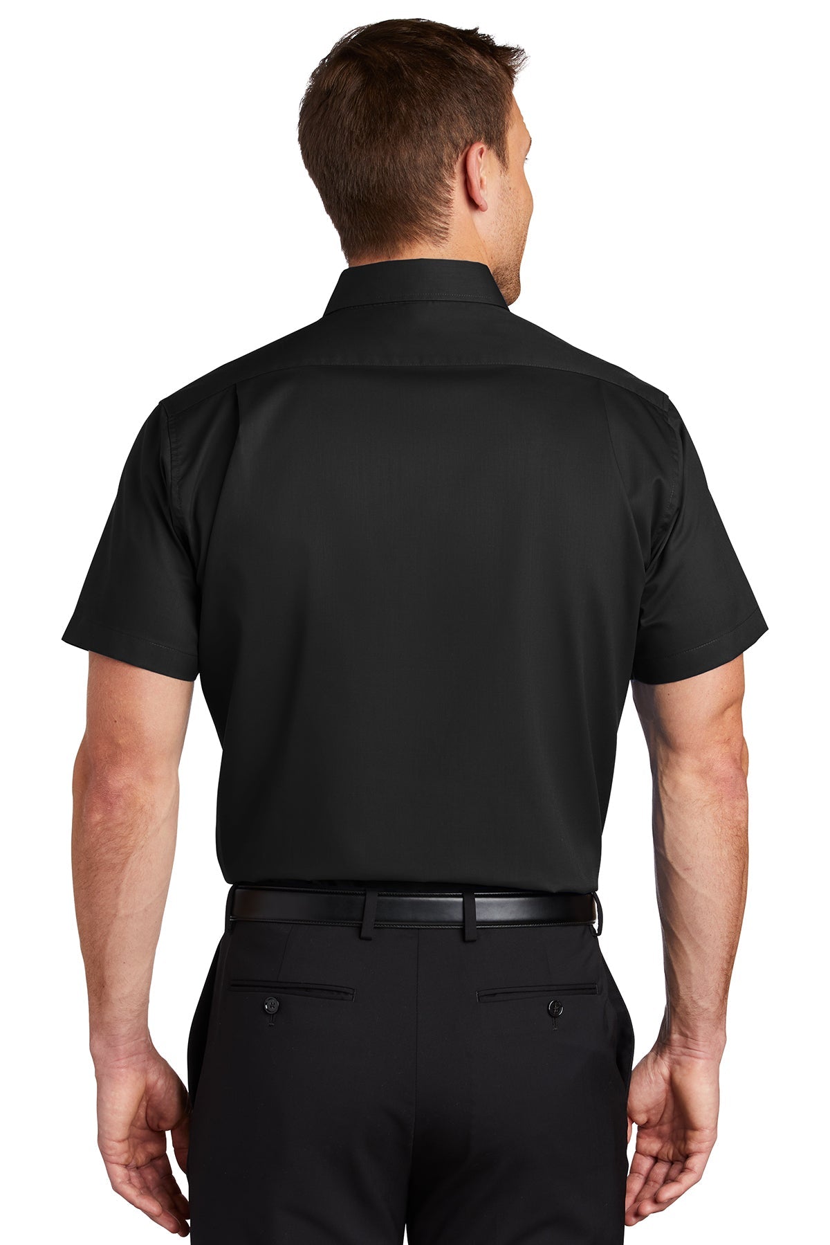 port authority_s664 _black_company_logo_button downs