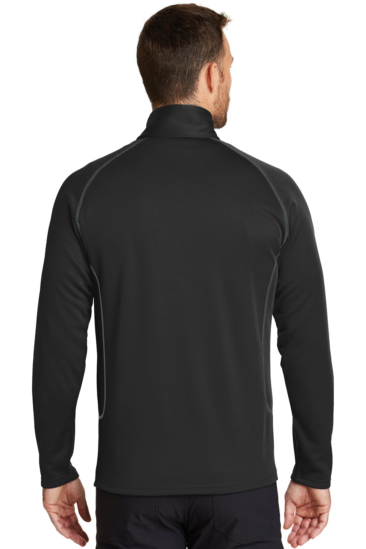 eddie bauer_eb236 _black_company_logo_sweatshirts
