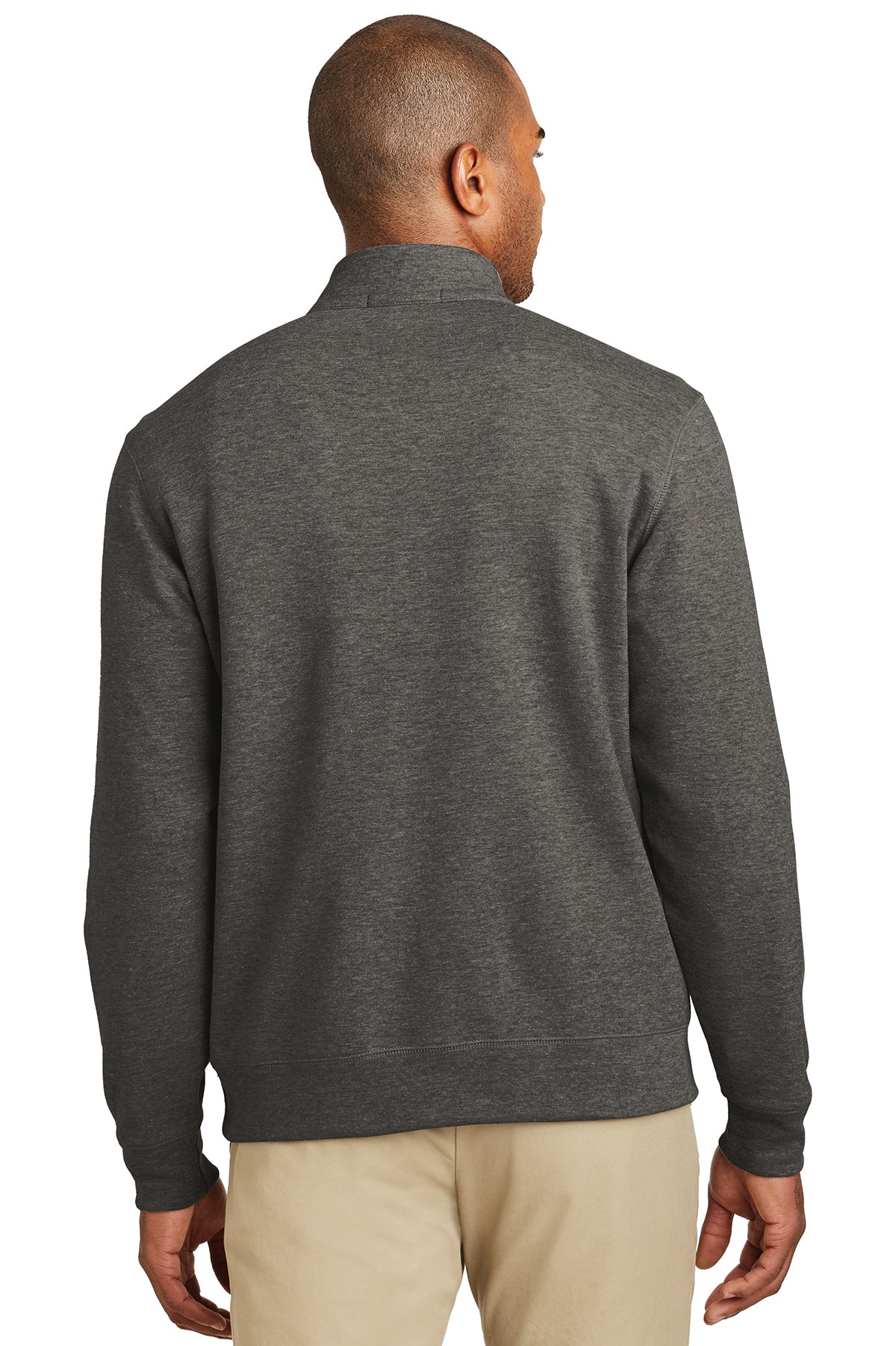 port authority_k807 _charcoal heather/ medium heather grey_company_logo_sweatshirts