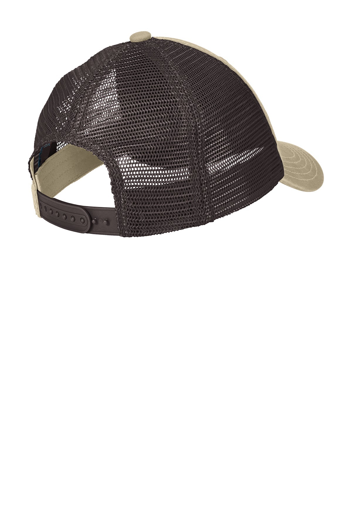 District Super Soft Mesh Back Caps, Khaki/ Chocolate Brown