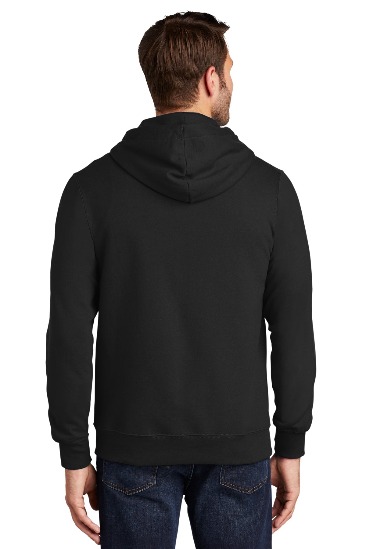 port & company_pc850zh _jet black_company_logo_sweatshirts