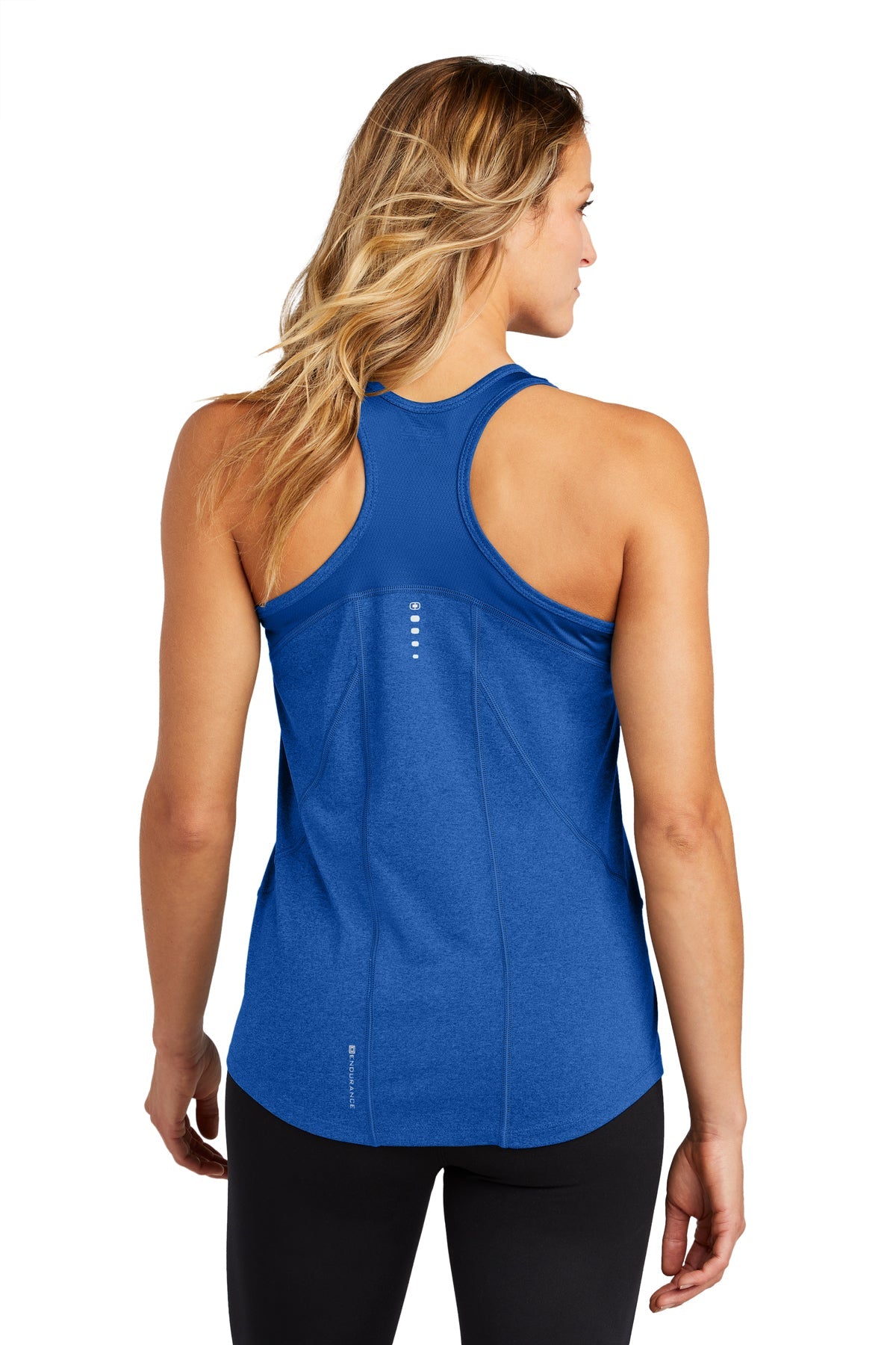 ogio endurance ladies racerback pulse tank loe322 electric blue