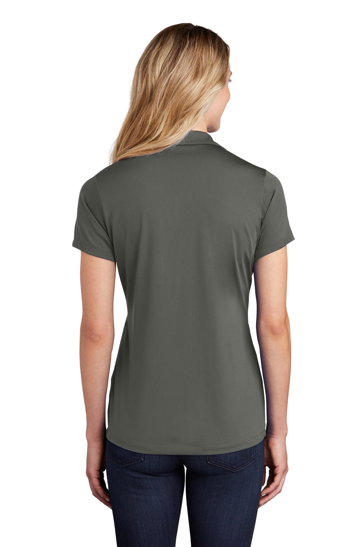 sport-tek_lst620 _dark smoke grey/ black_company_logo_polos