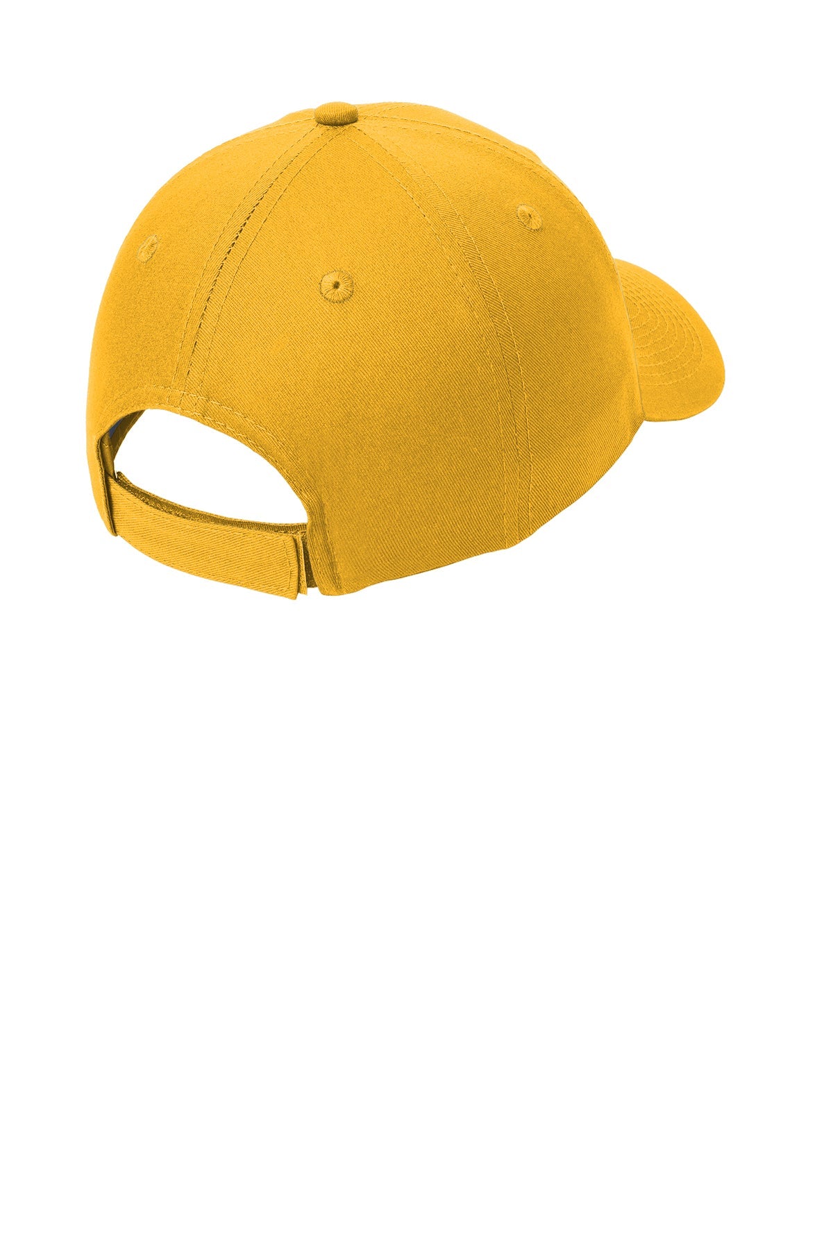 Port Authority Six Panel Twill Customized Caps, Gold