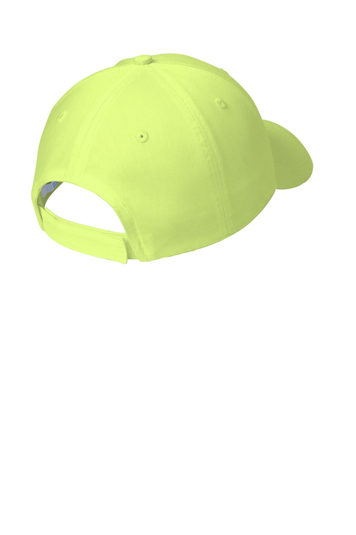 Port Authority Six Panel Twill Branded Caps, Neon Yellow