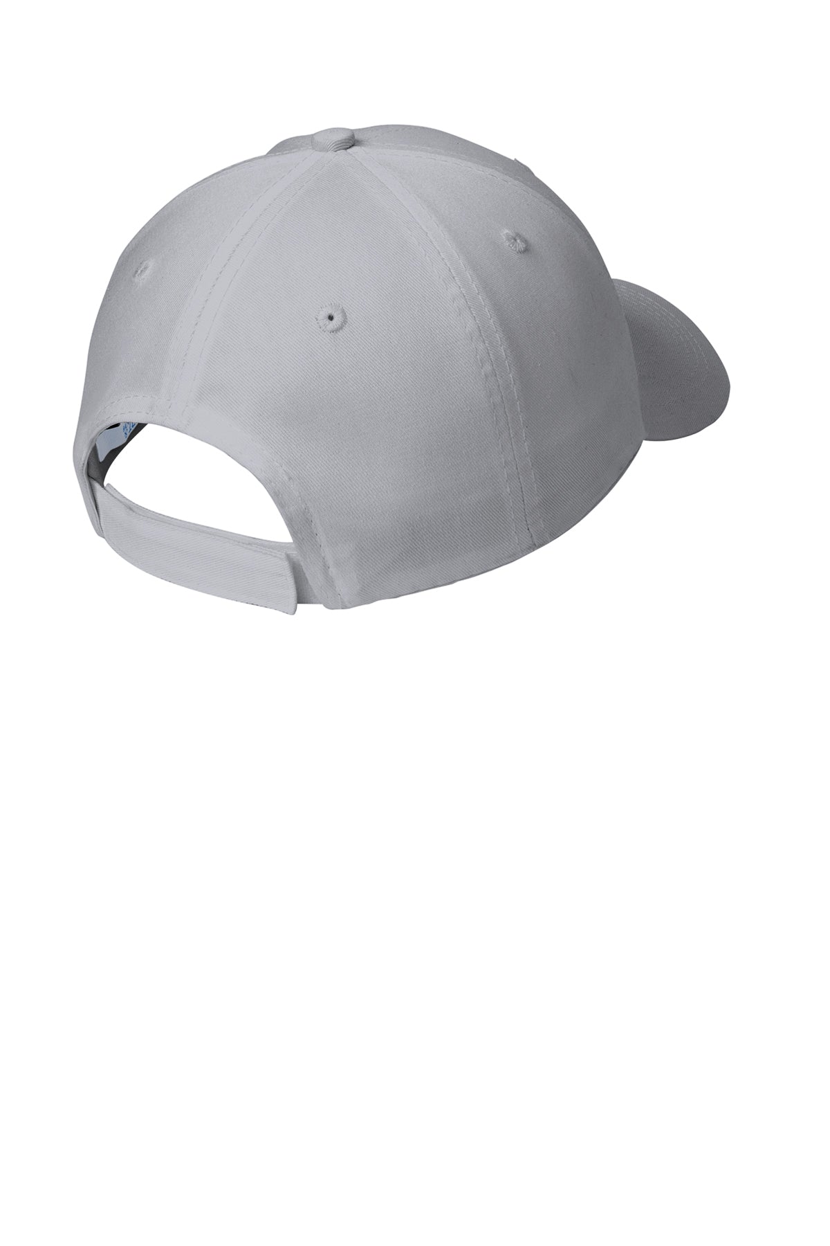 Port Authority Six Panel Twill Branded Caps, Silver