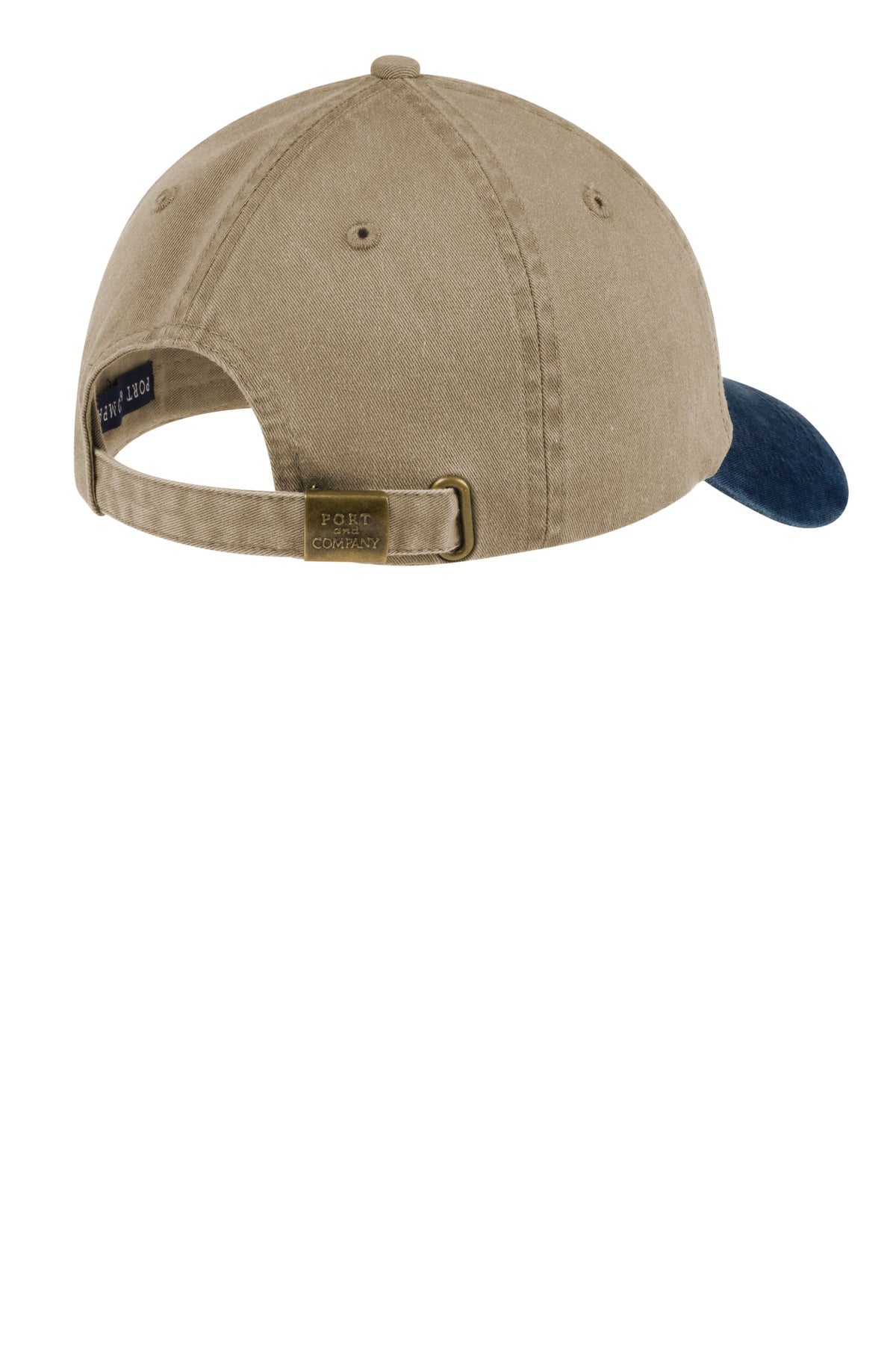 Port Authority Pigment Dyed Customized Caps, Khaki/Navy