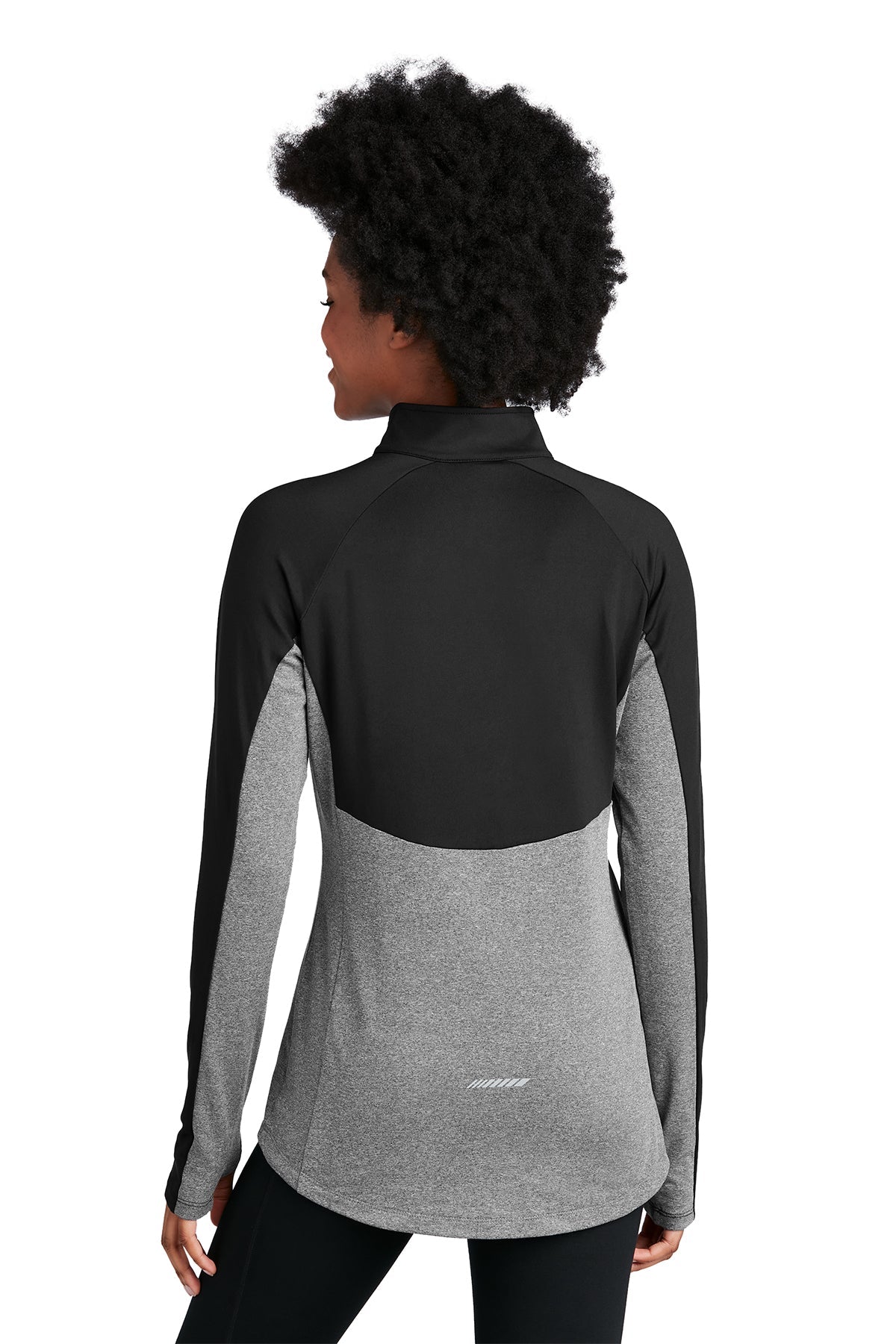 sport-tek_lst854 _black/ charcoal grey heather_company_logo_sweatshirts