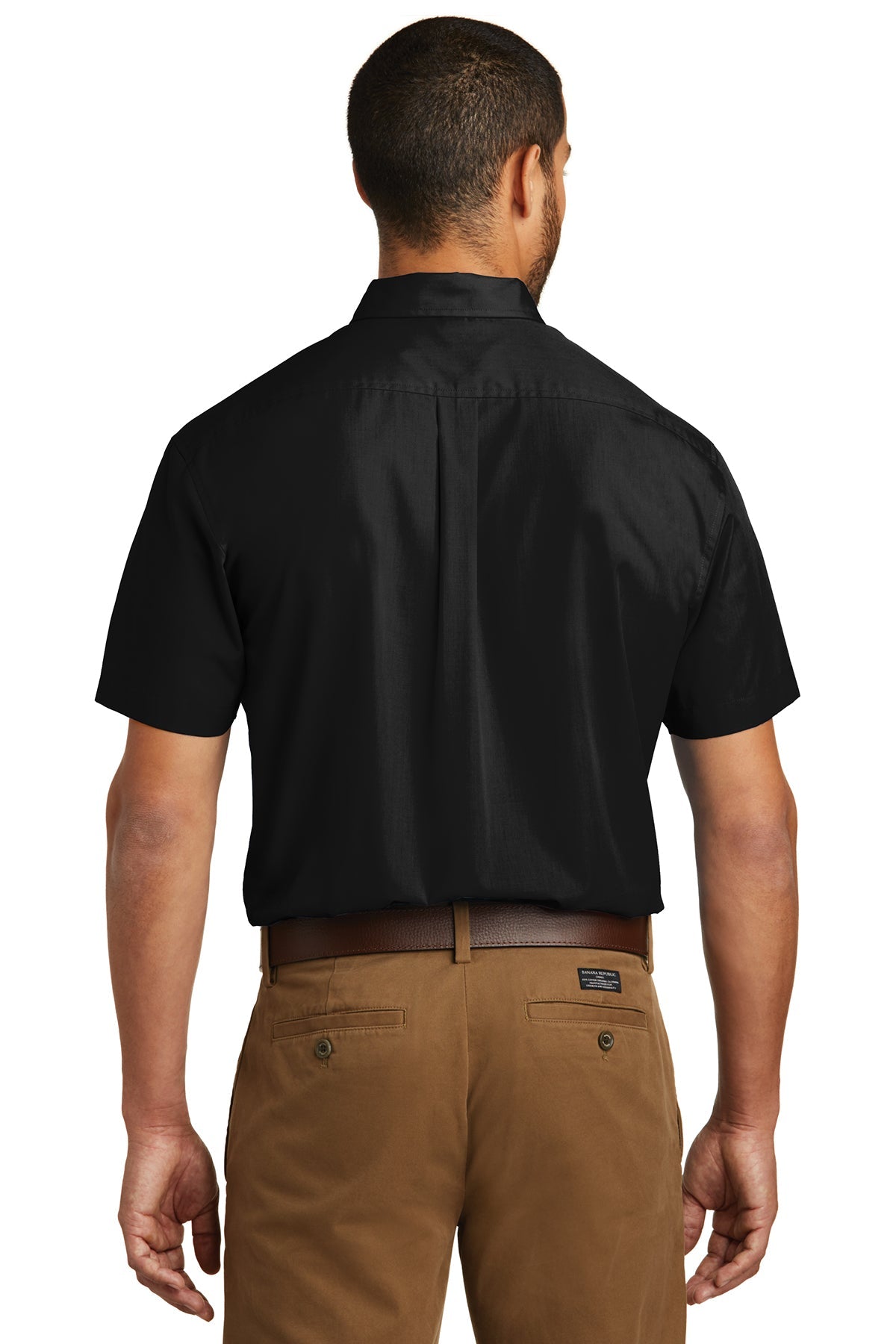 port authority_w101 _deep black_company_logo_button downs