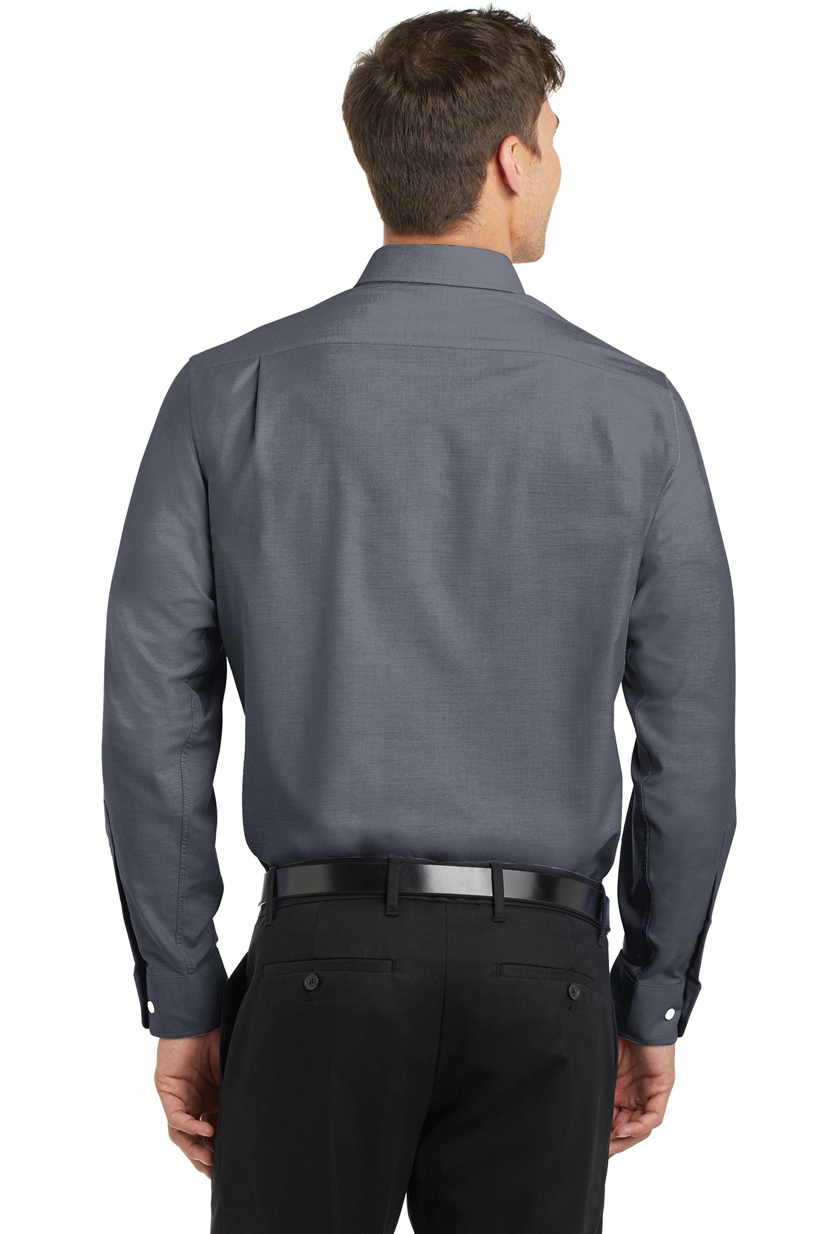 port authority_ts658 _black_company_logo_button downs