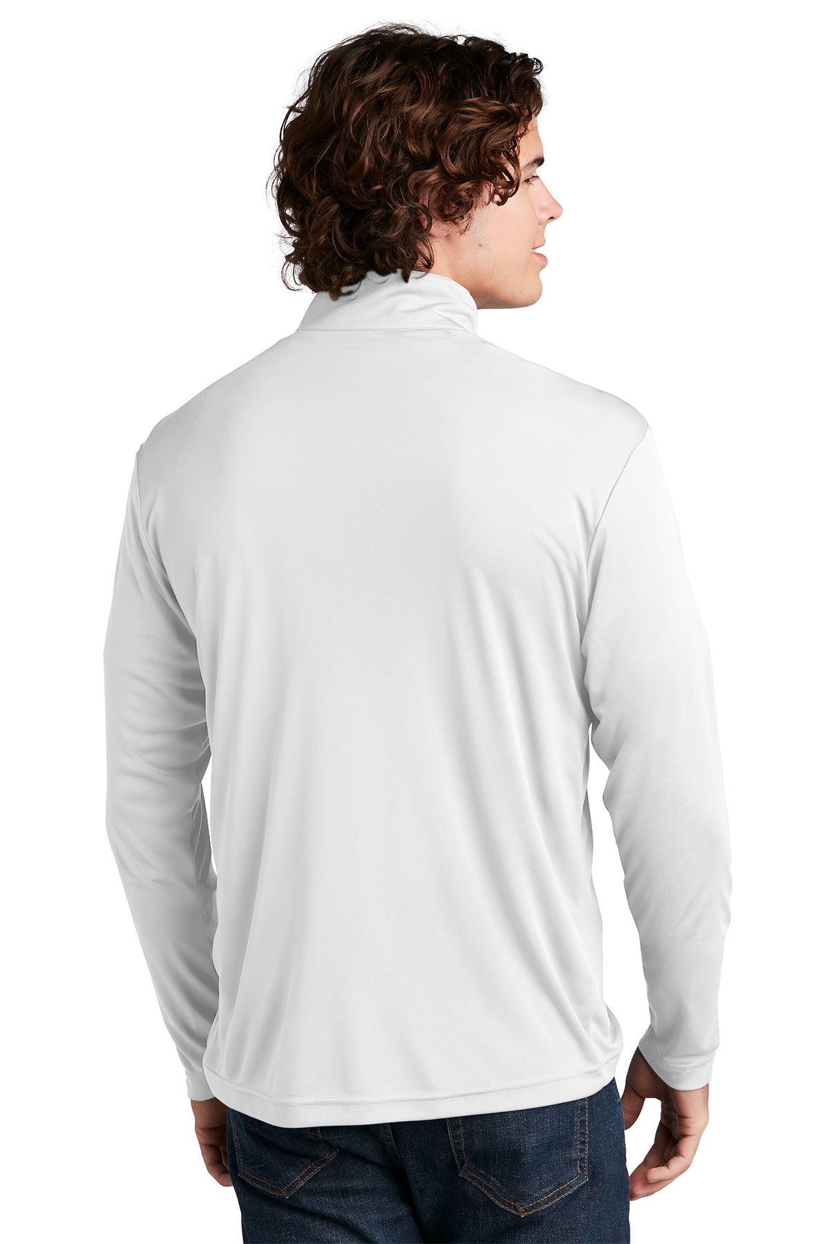 Sport-Tek PosiCharge Competitor Branded 1/4-Zip Pullovers, White [ERES]