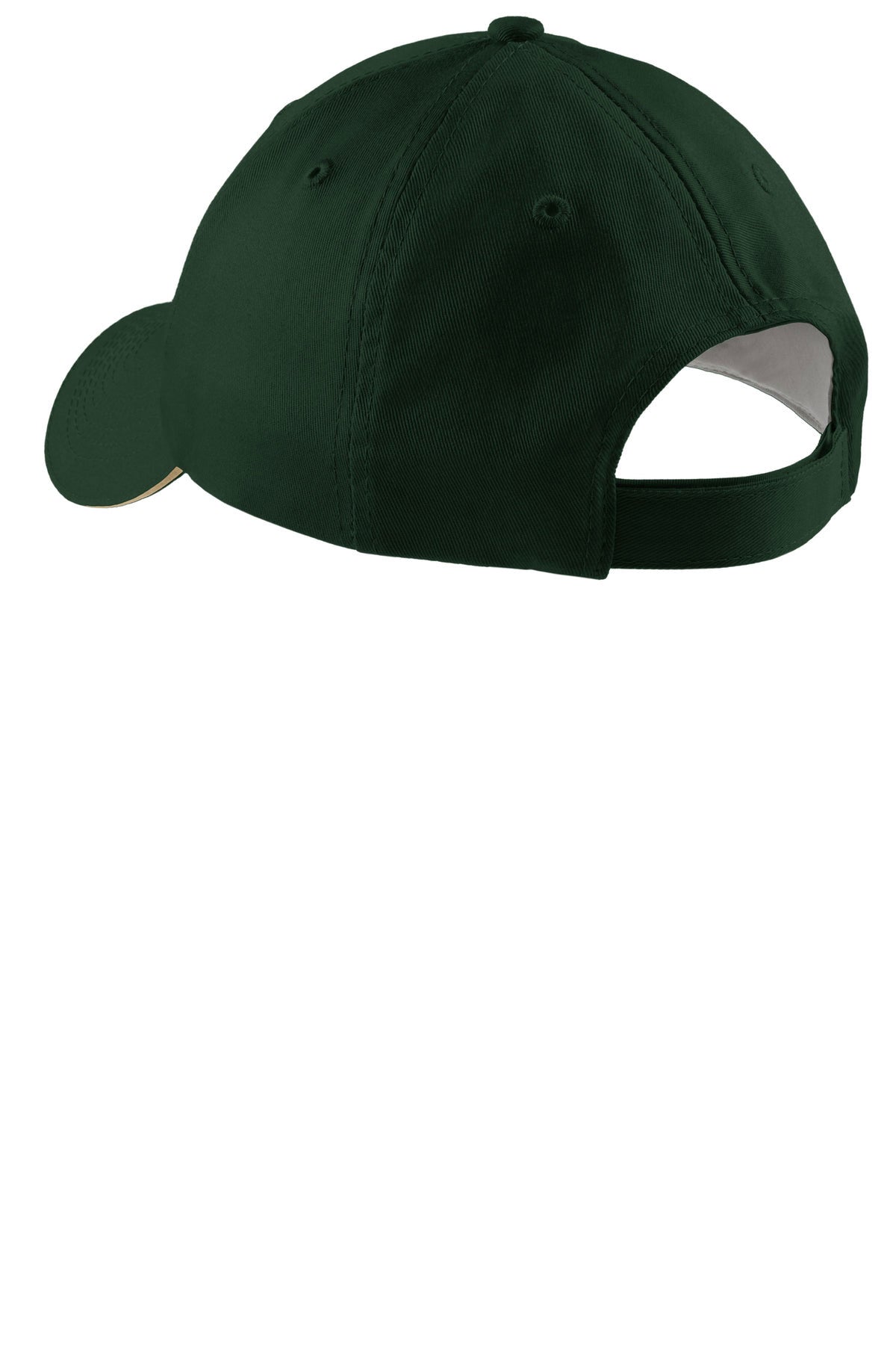 Port Authority Sandwich Bill Custom Caps, Hunter/Khaki