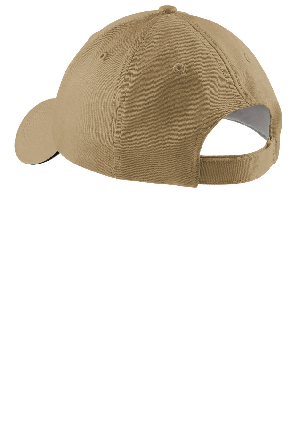 Port Authority Sandwich Bill Custom Caps, Khaki/Navy