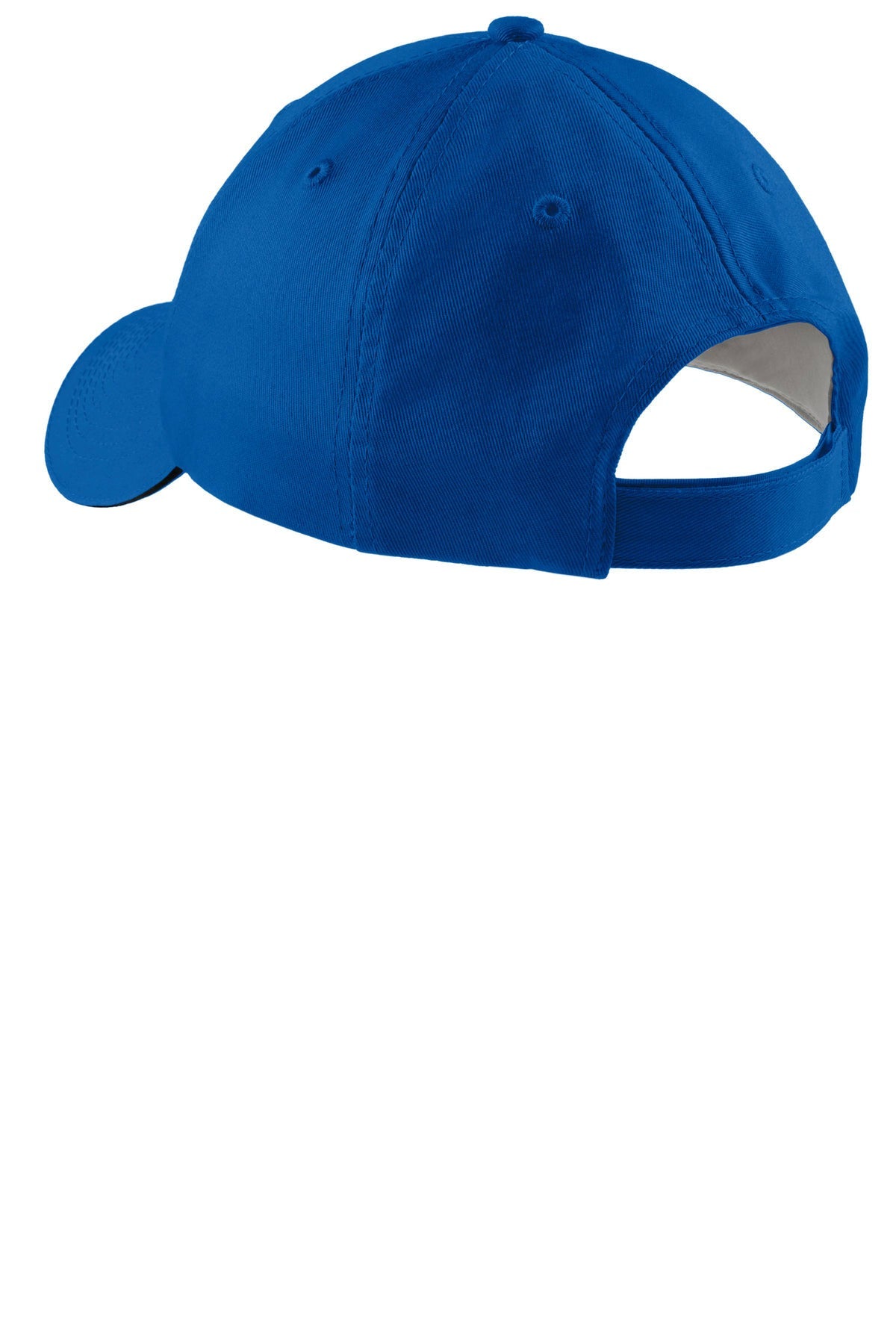 Port Authority Sandwich Bill Branded Caps, Royal/Black