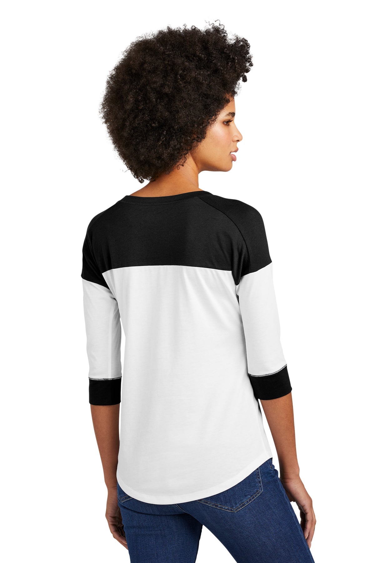 New Era Ladies Heritage Blend 3/4-Sleeve Baseball Raglan Tee