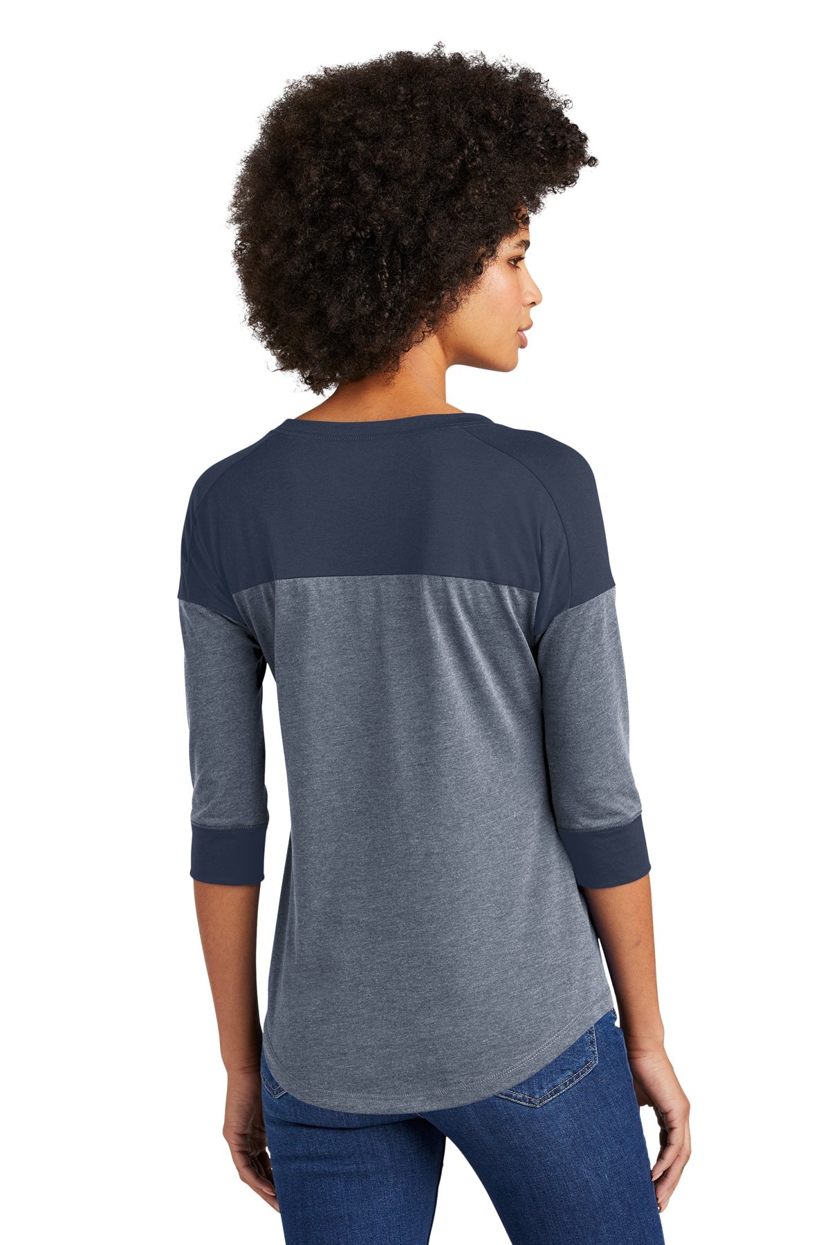 New Era Ladies Heritage Blend 3/4-Sleeve Baseball Raglan Tee