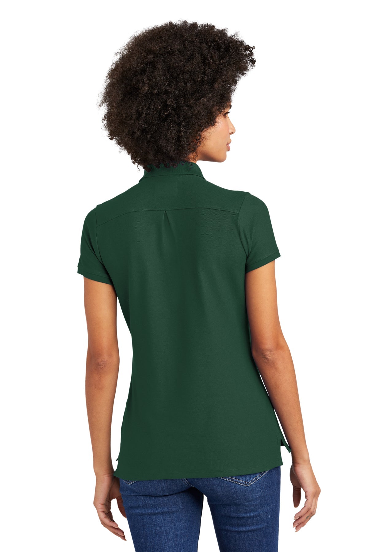 new era_lnea300 _dark green_company_logo_polos