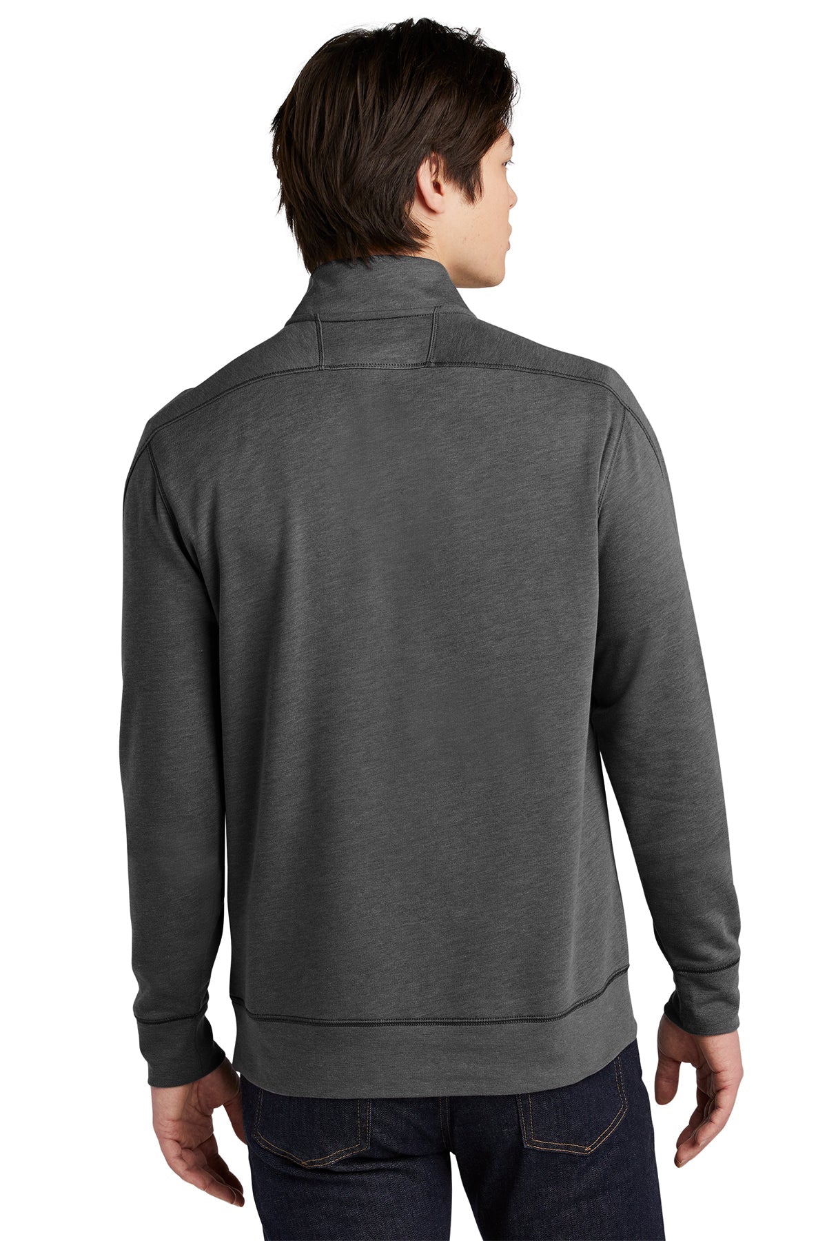 new era_nea512 _black heather_company_logo_sweatshirts