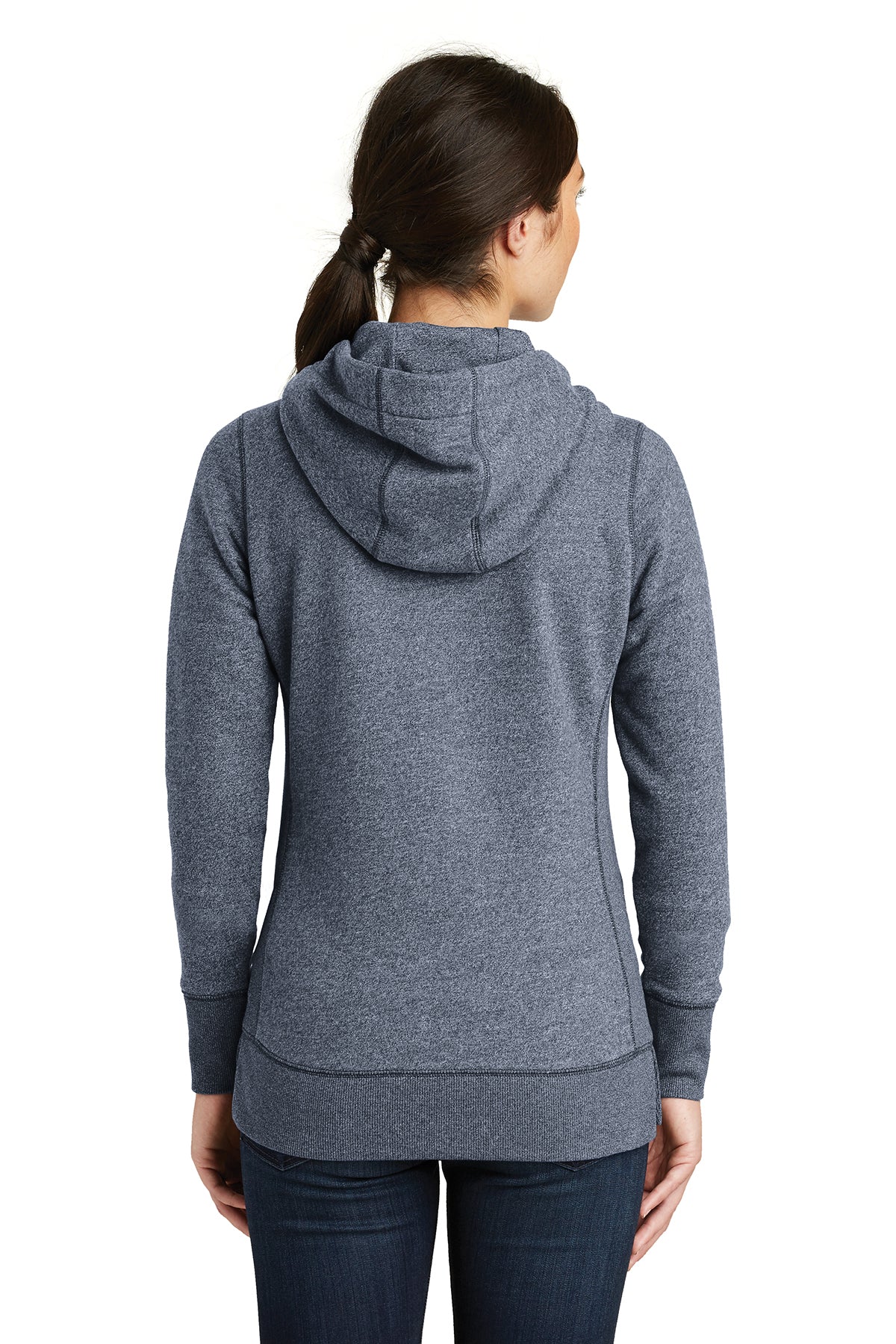 New Era Ladies French Terry Custom Zip Hoodies, True Navy Twist [Real8 Group]